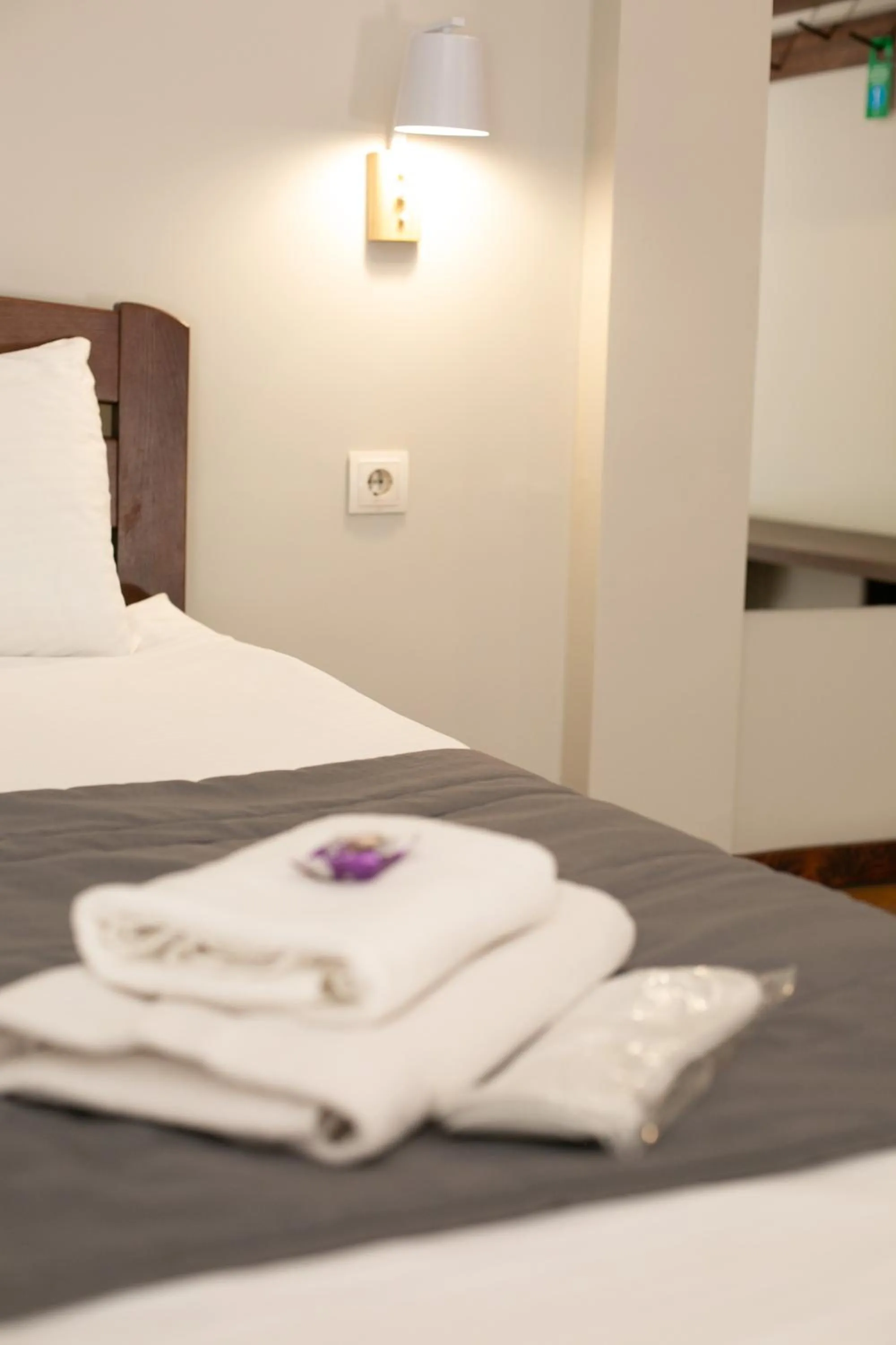 Bed in NeboS Hotel & Restaurant