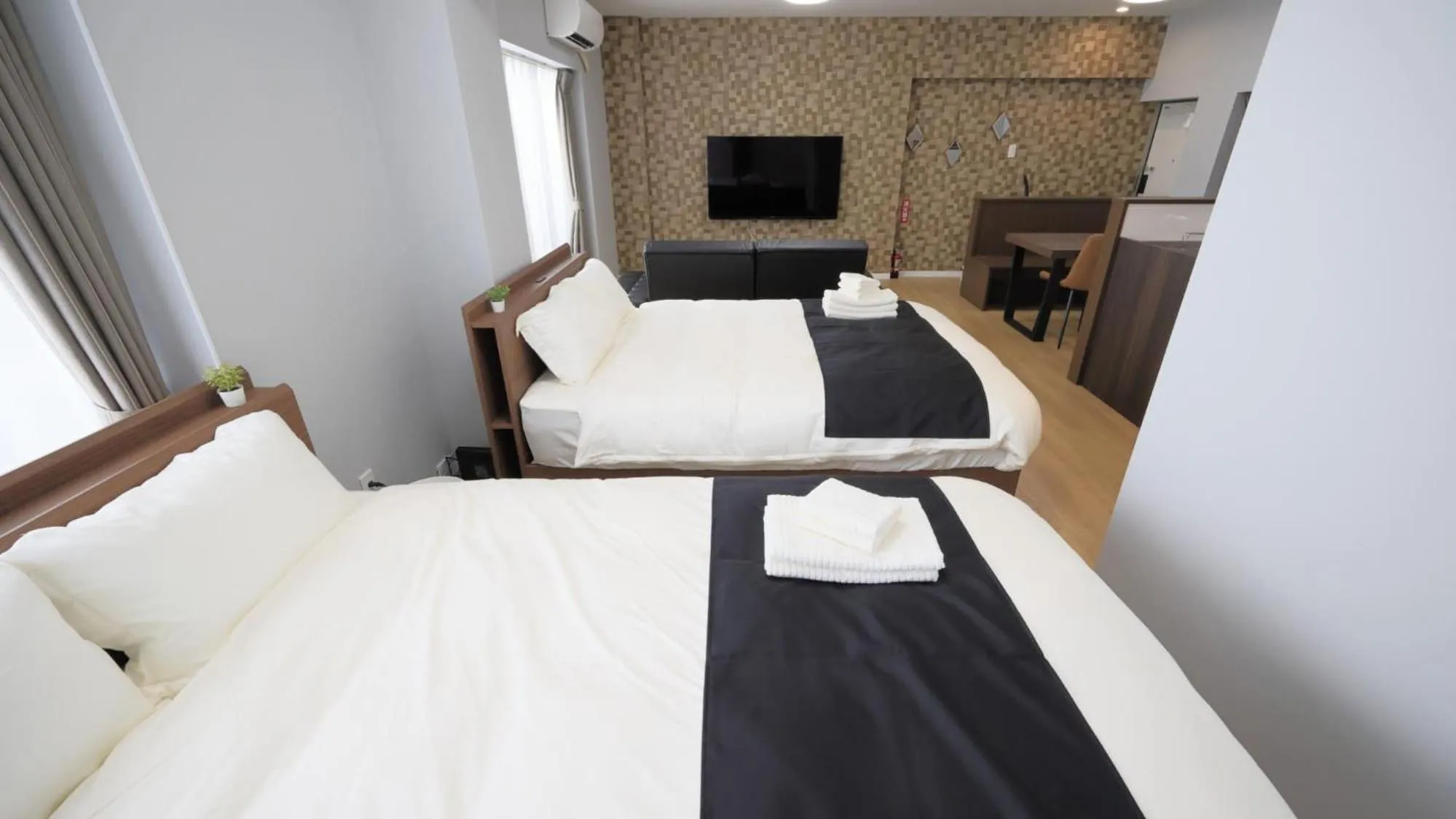 Bed in Crice Hotel Ishigakijima