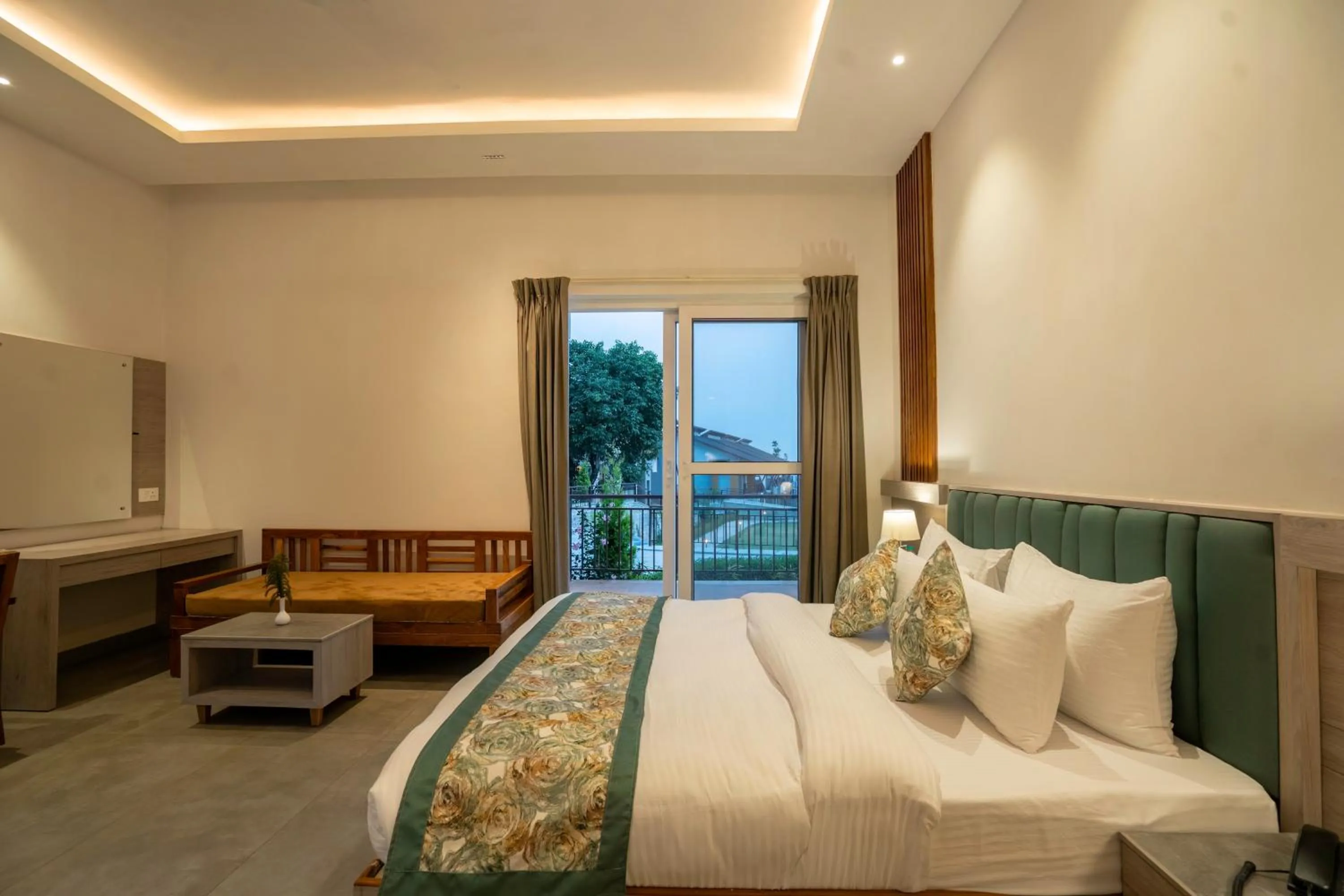 View (from property/room), Bed in Evara Spa & Resort