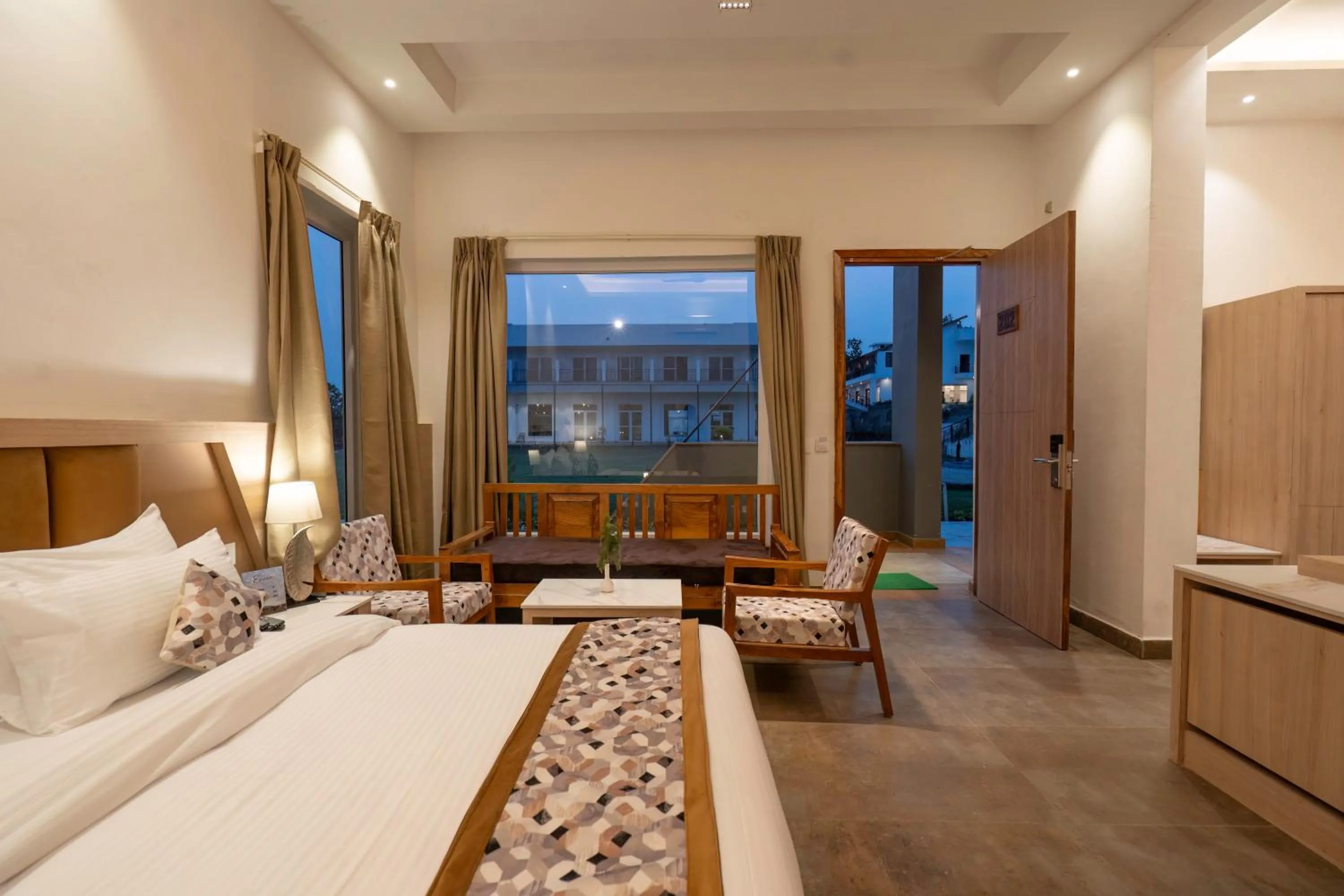 View (from property/room), Bed in Evara Spa & Resort