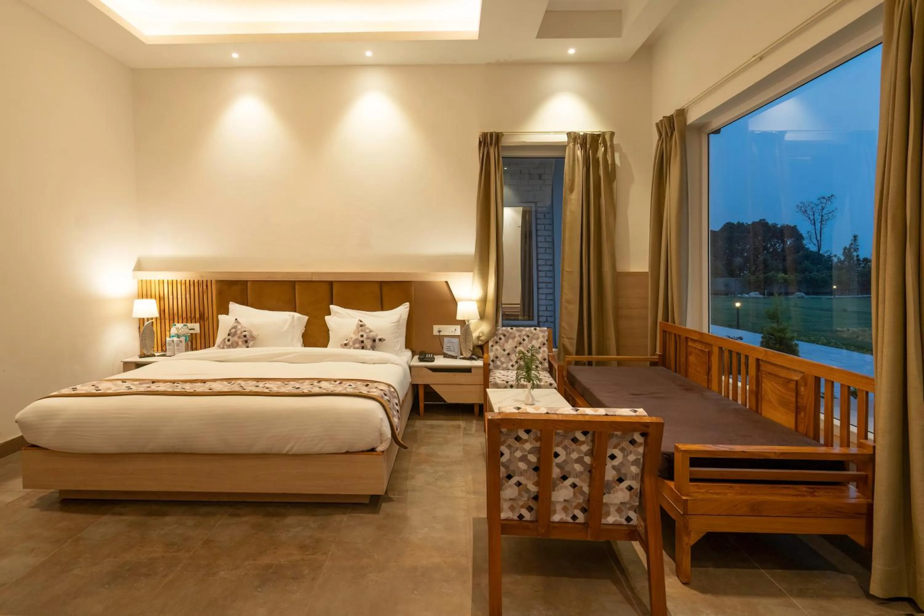 View (from property/room), Bed in Evara Spa & Resort