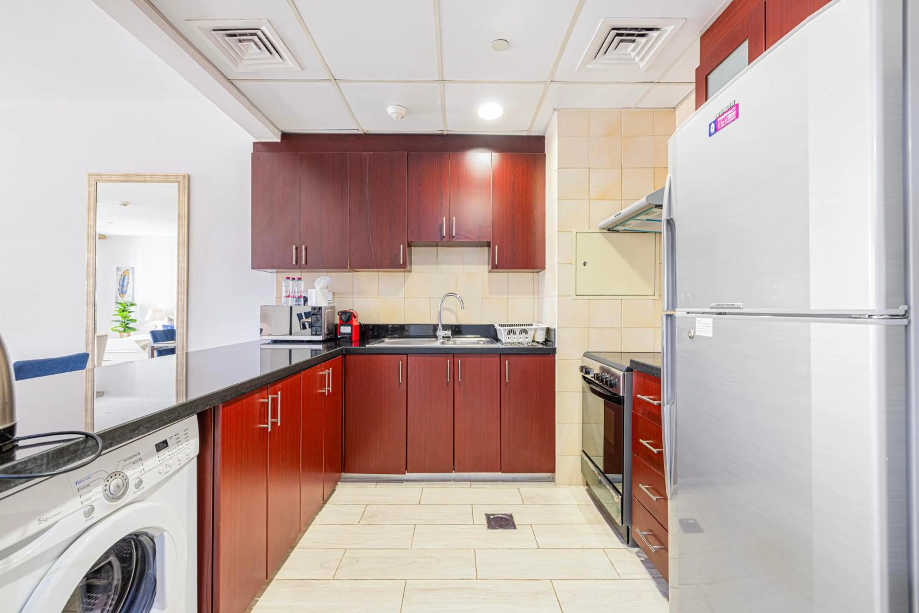 Kitchen or kitchenette in Sound of the Waves in JBR by Lagom