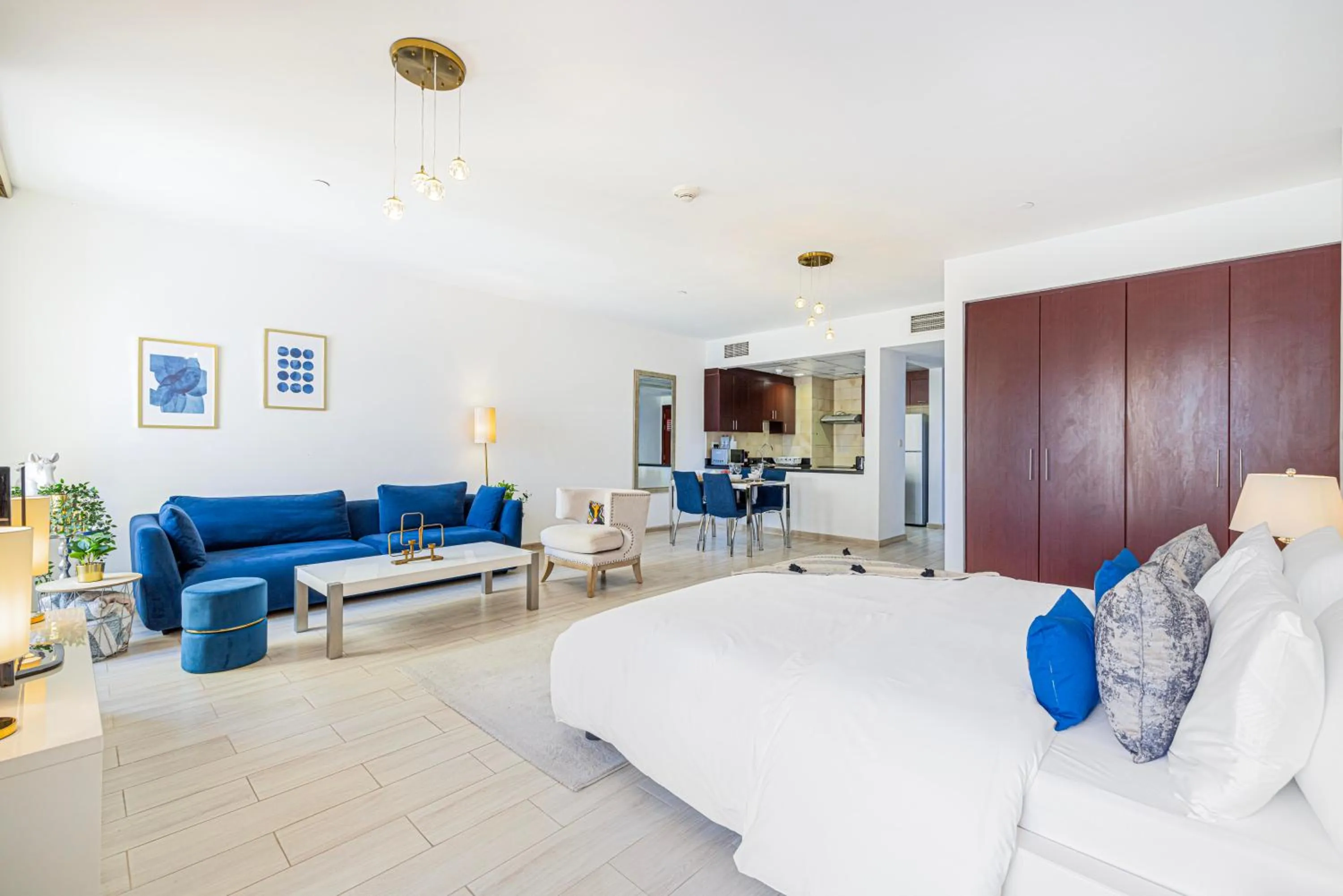 Seating area in Sound of the Waves in JBR by Lagom