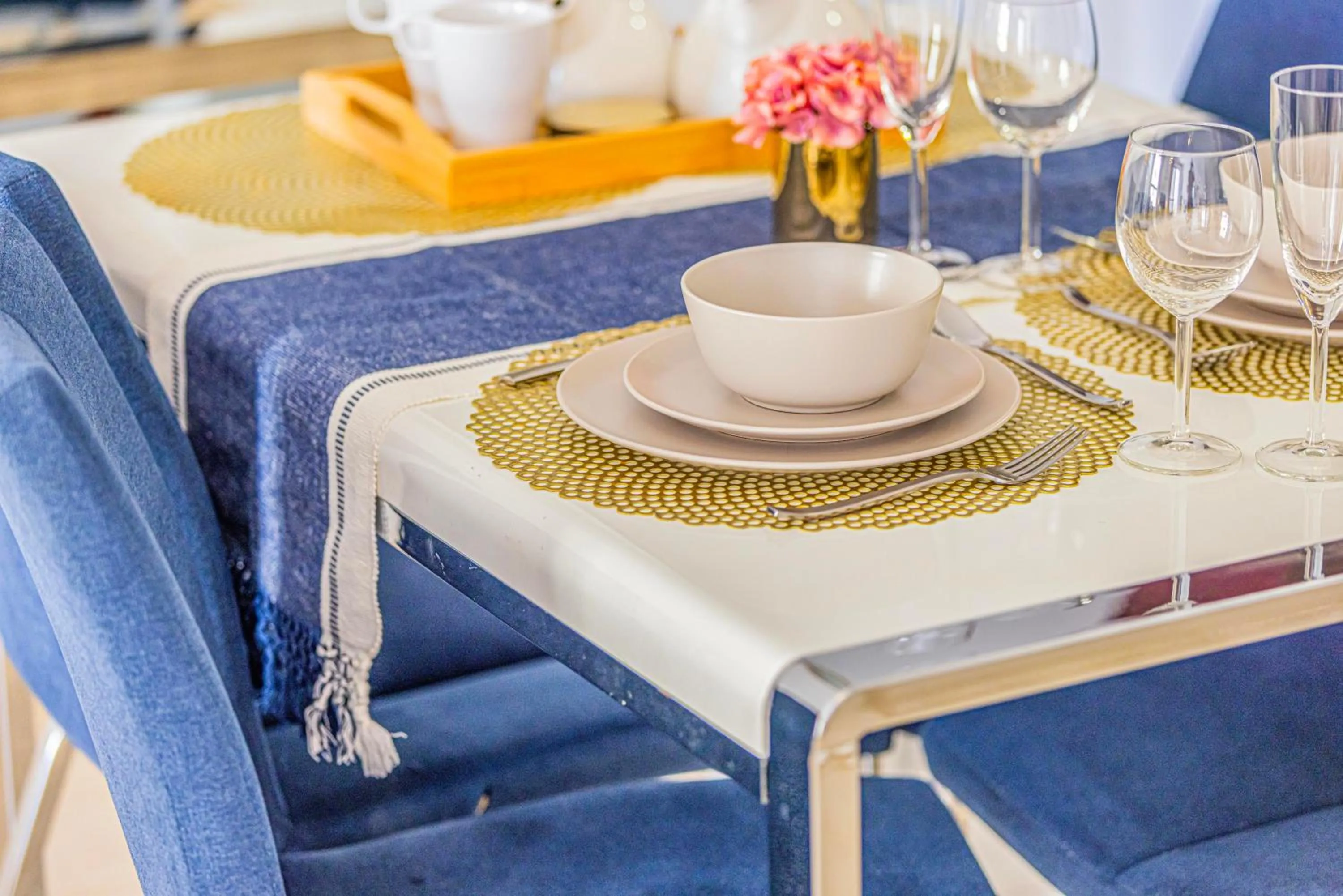 Dining area in Sound of the Waves in JBR by Lagom