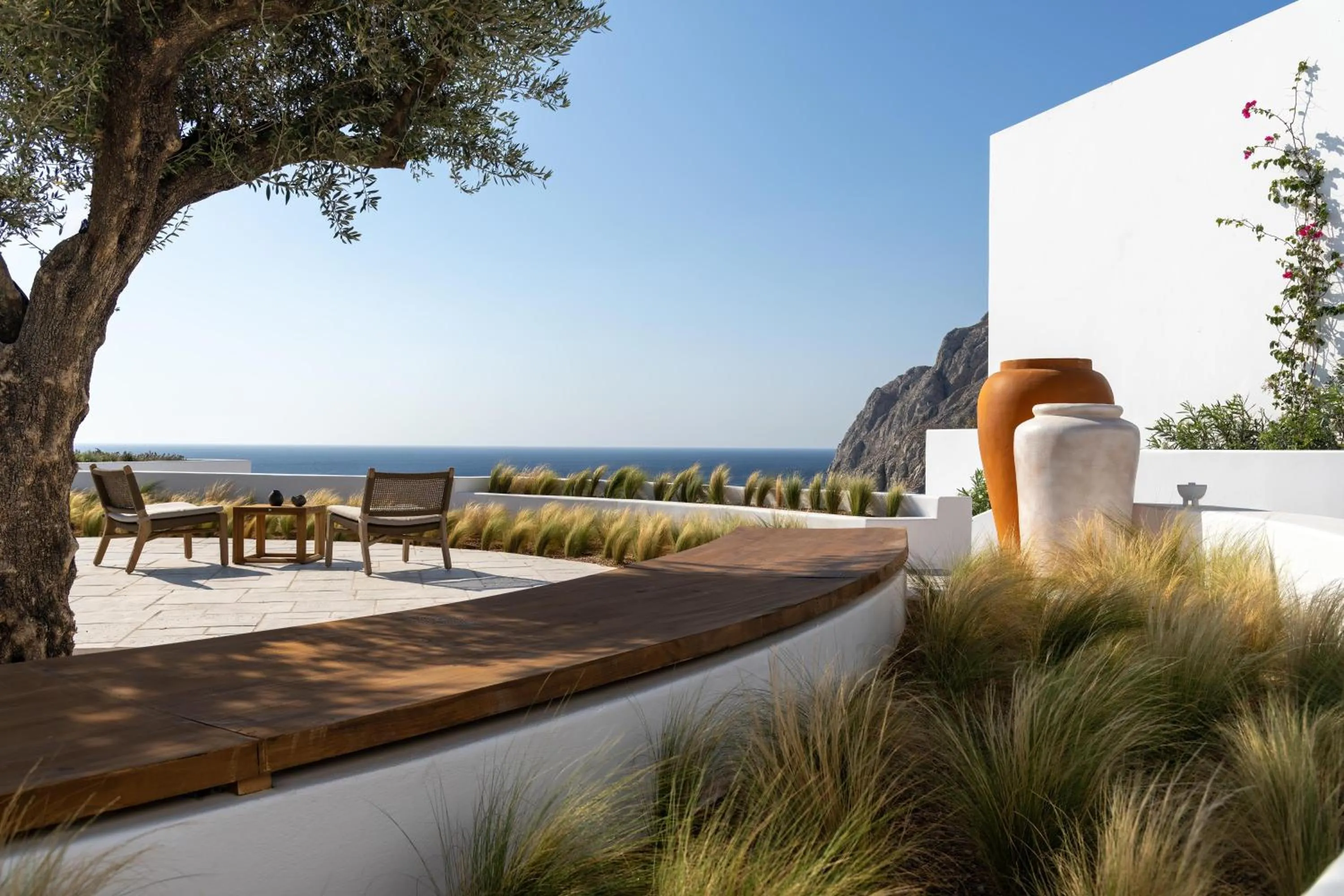 Patio in Sandblu Santorini, LXR Hotels & Resorts
