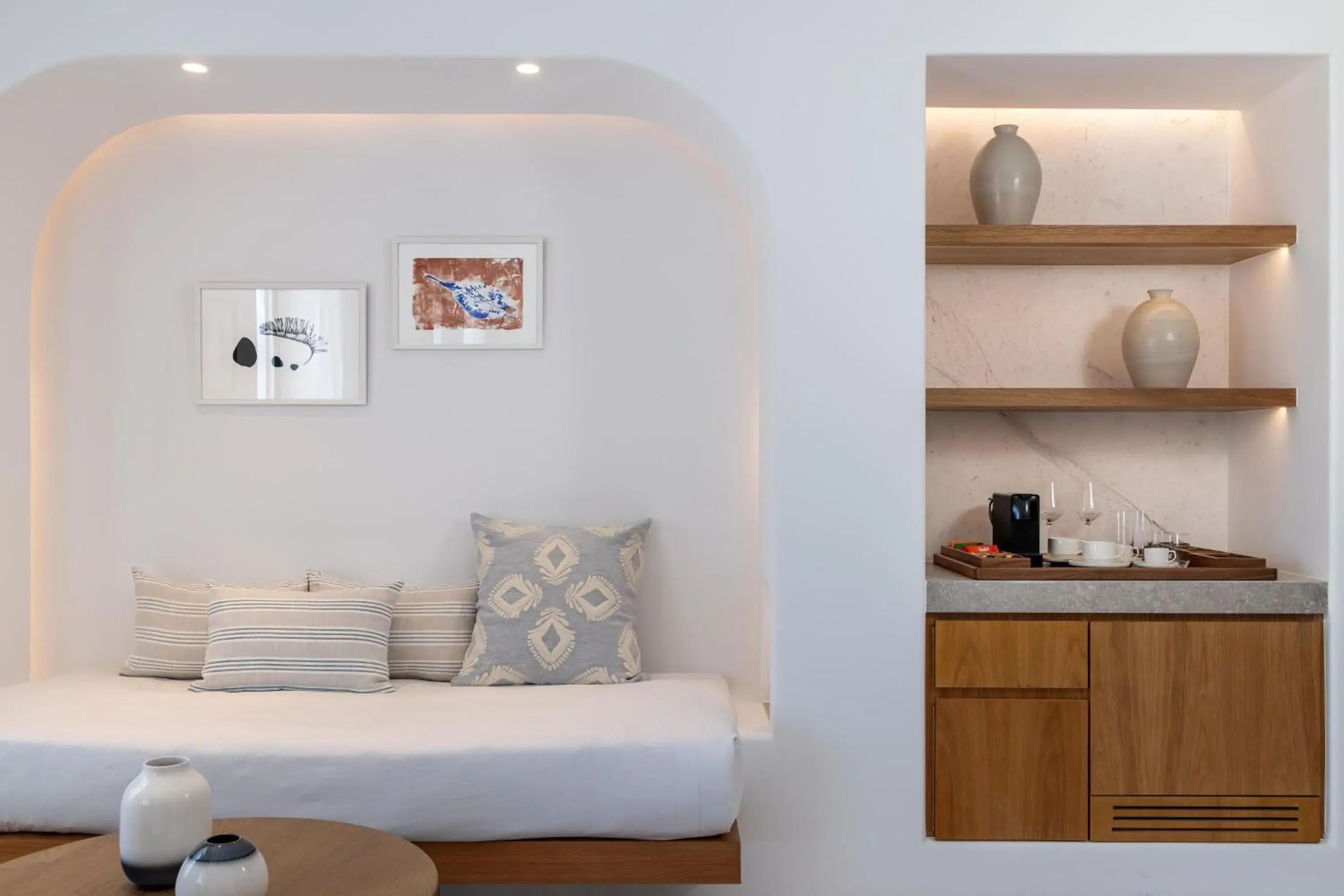 Premium King Room with Sea View - Disability Access in Sandblu Santorini, LXR Hotels & Resorts Premium King Room with Sea View - Disability Access in Sandblu Santorini, LXR Hotels & Resorts