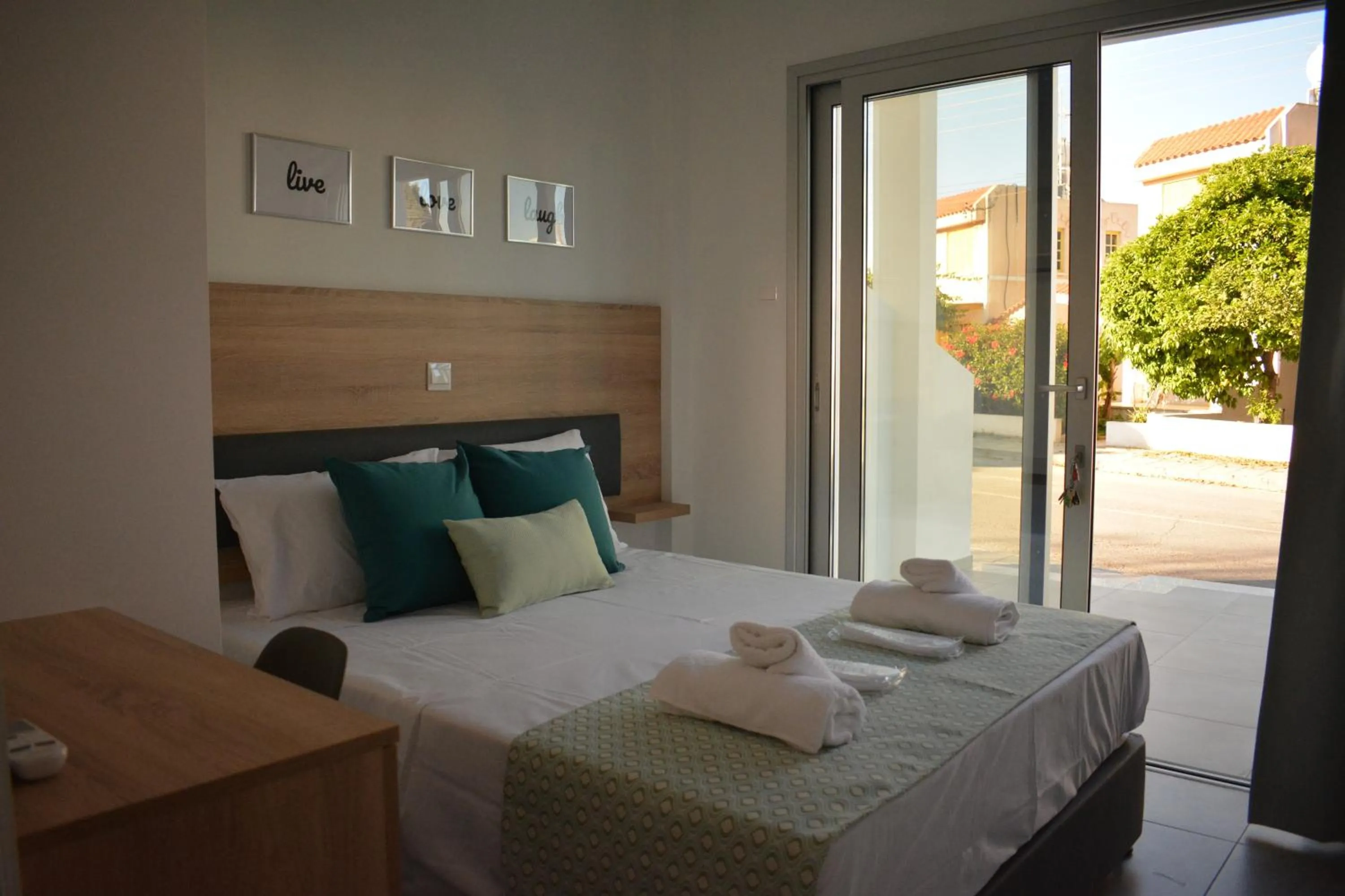 Bed in Green Bay Suites
