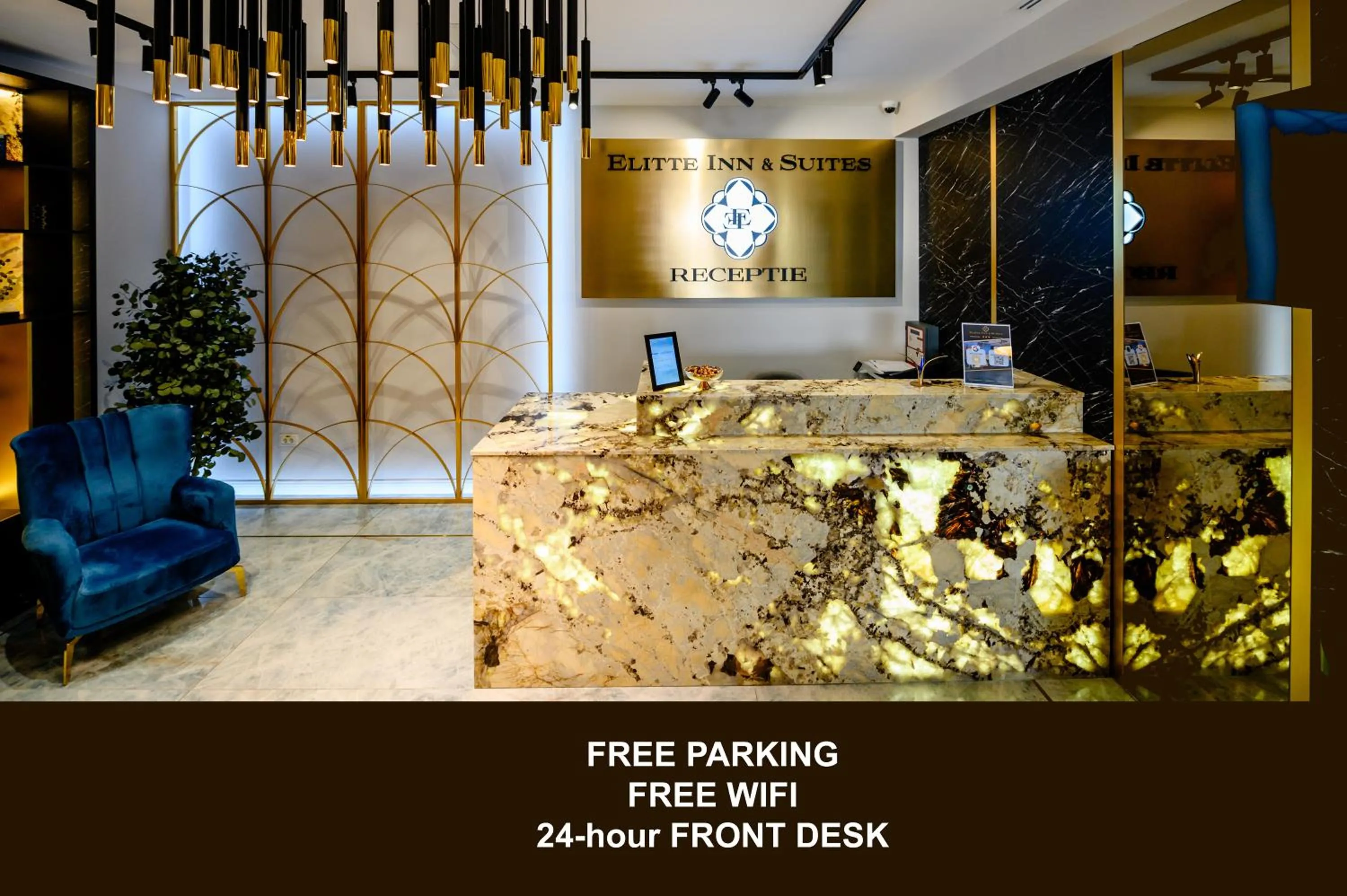 Lobby or reception in Elitte Inn & Suites