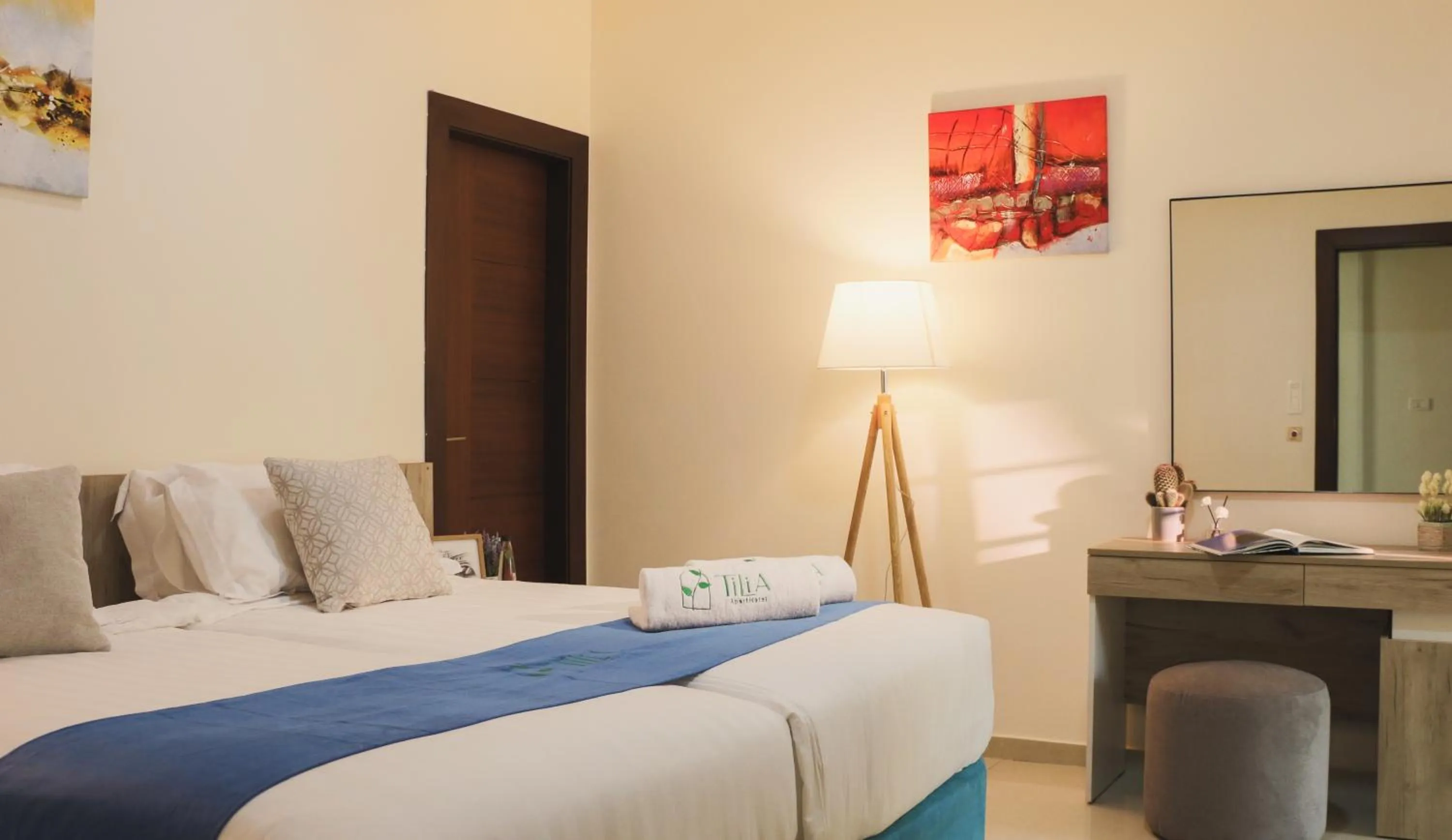 Bed in Tilia Hotel Beirut