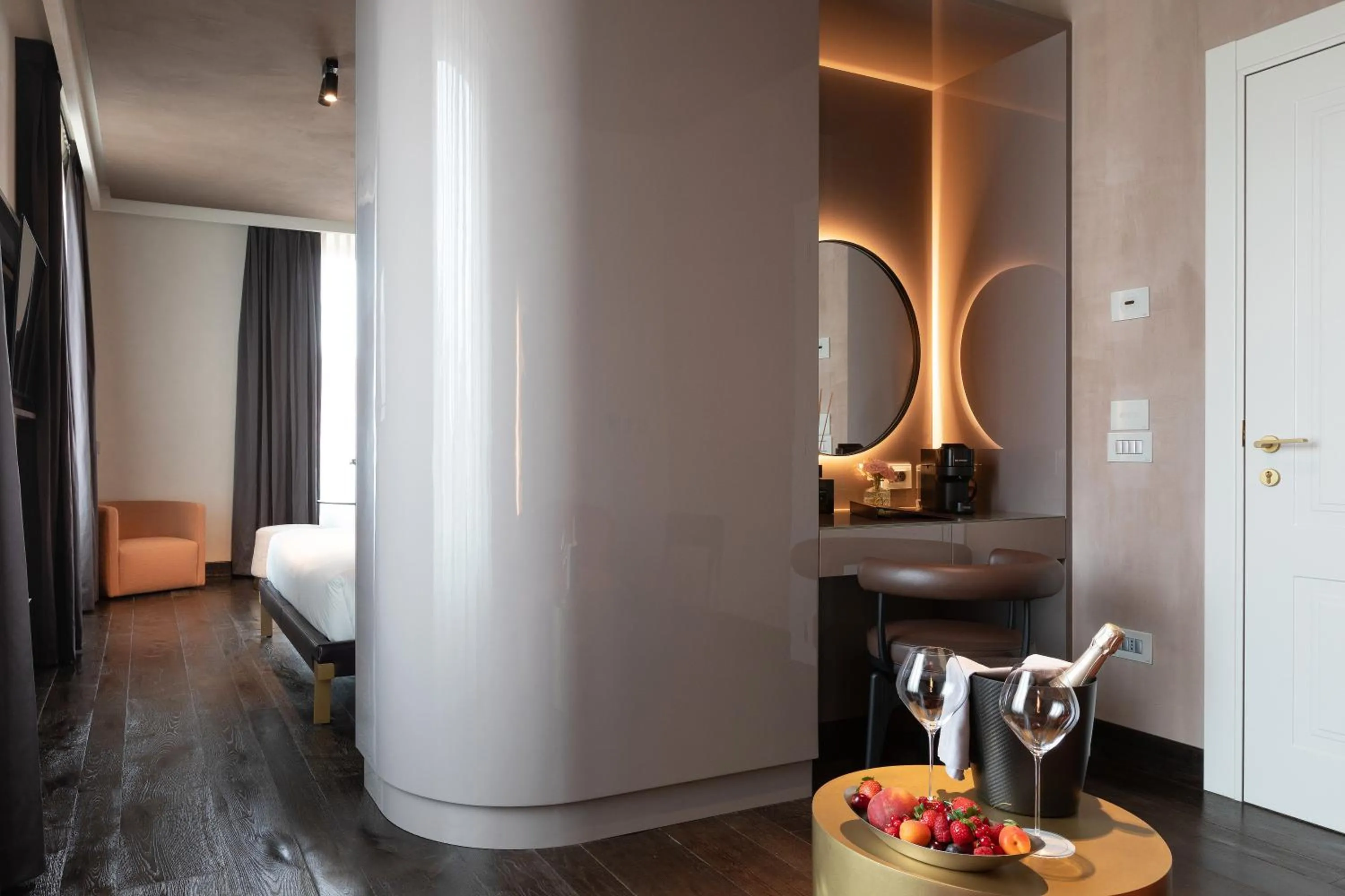 Living room, Bed in Palazzo Utini