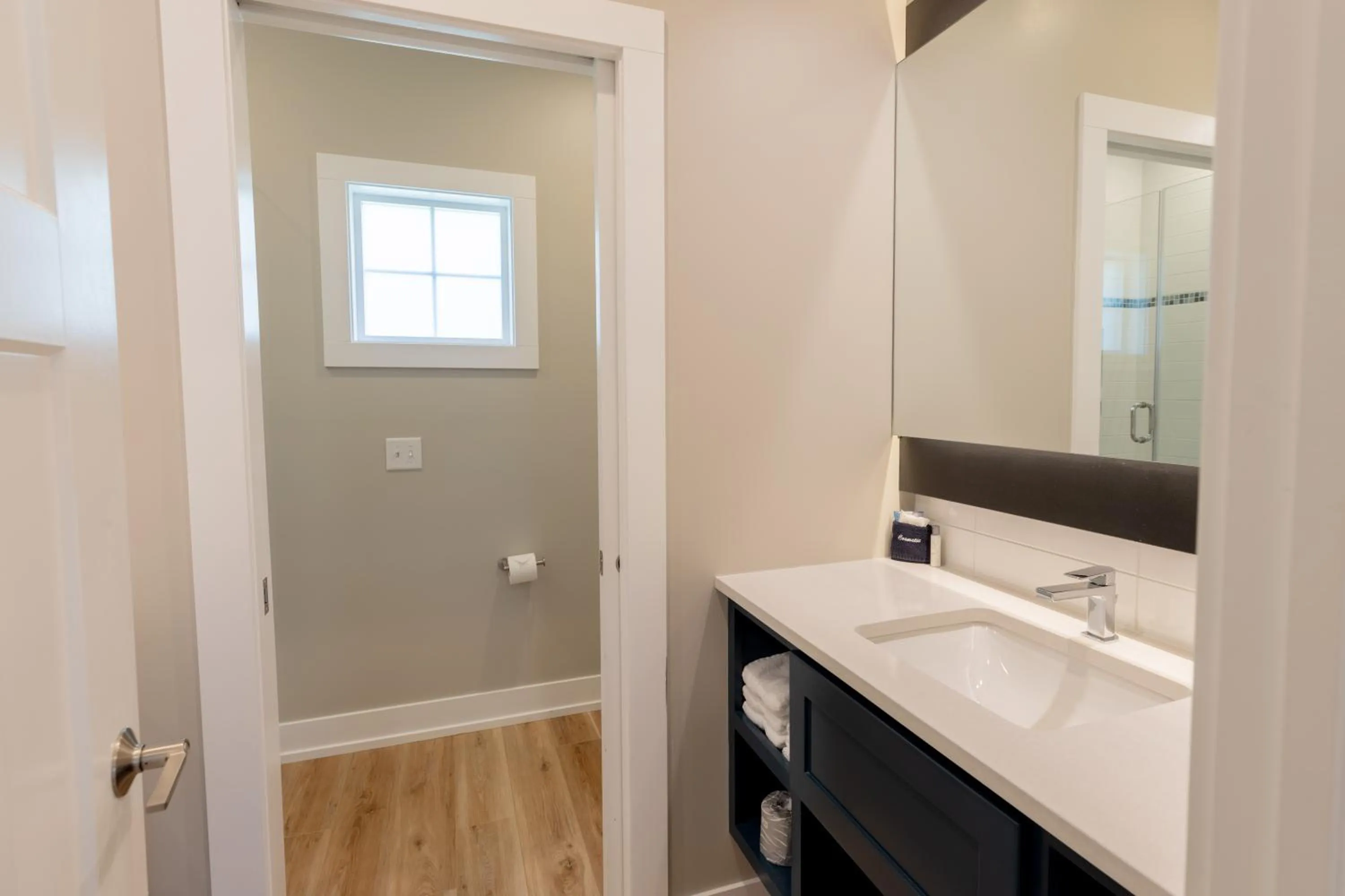Bathroom in Bay Pointe Inn