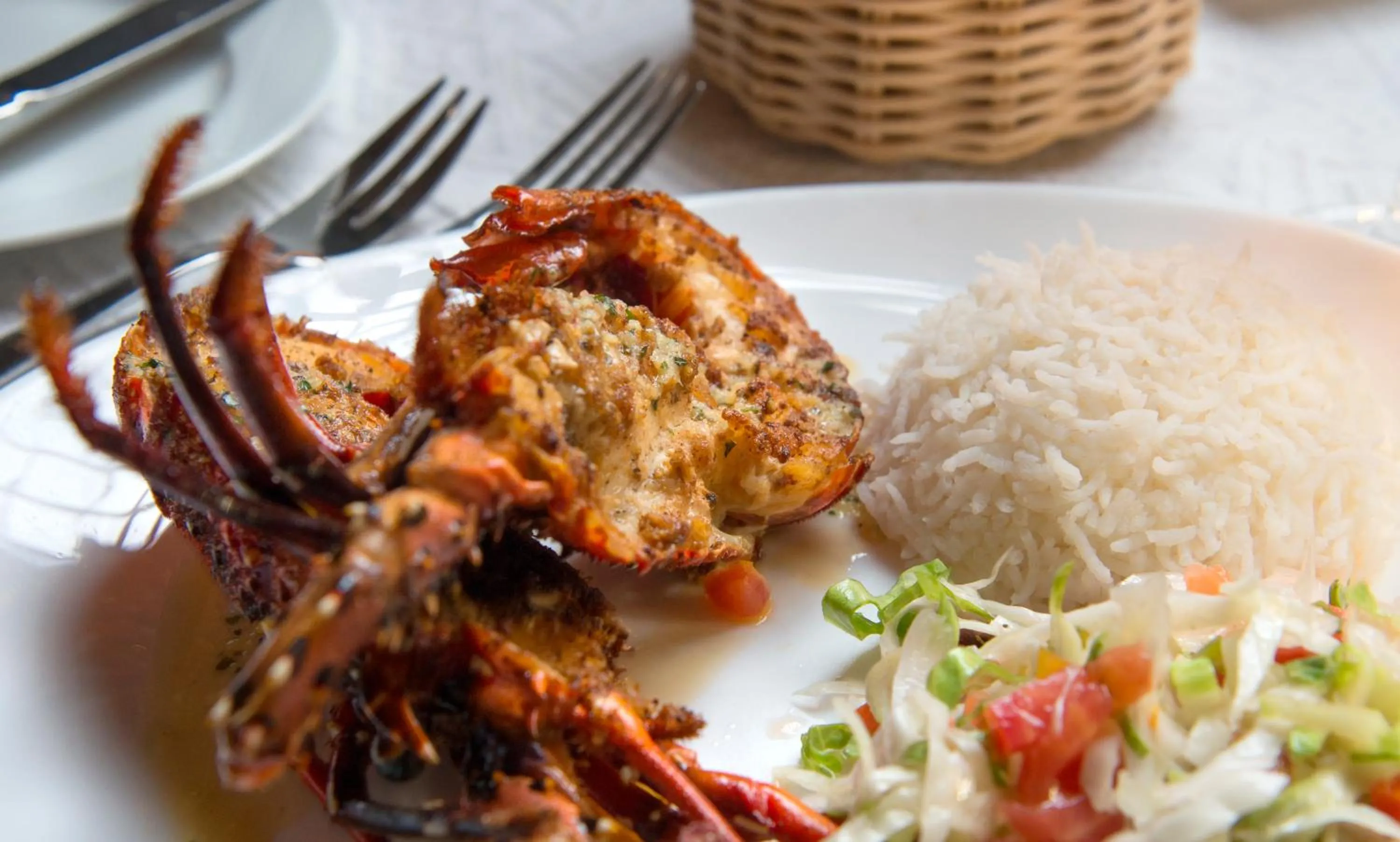 Food and drinks in Auberge d'Anse Boileau & Restaurant Chez Plume