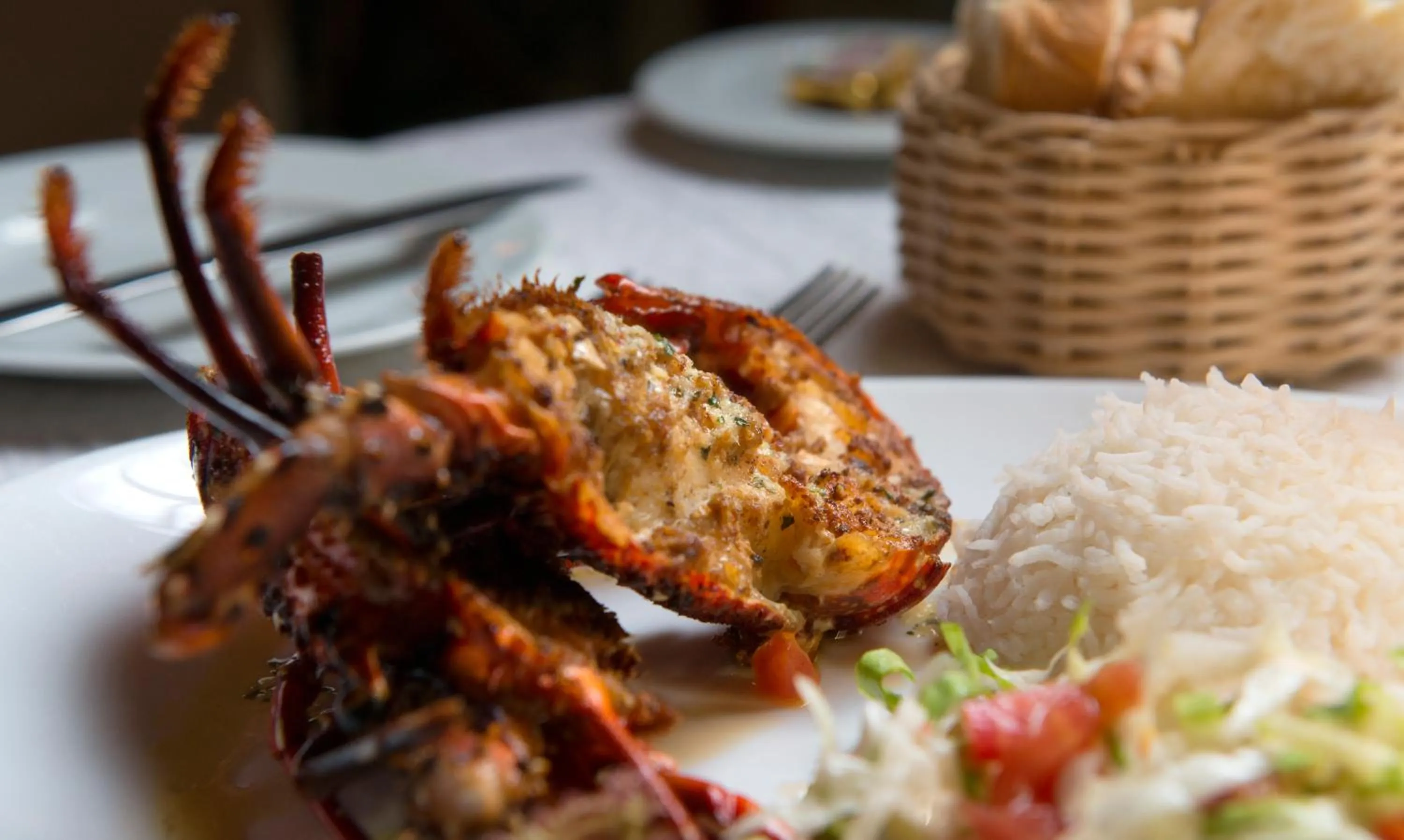 Food and drinks in Auberge d'Anse Boileau & Restaurant Chez Plume