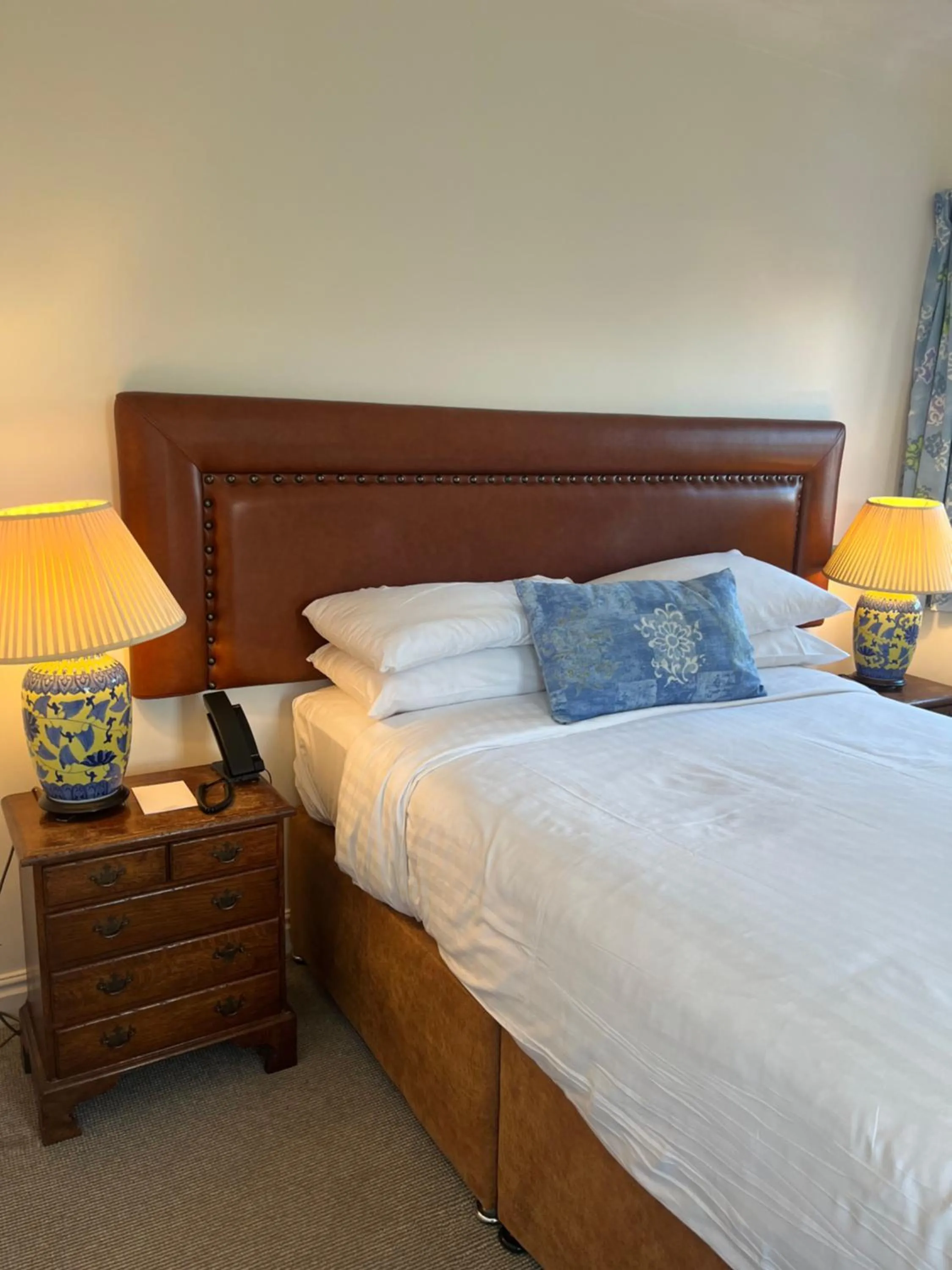 Decorative detail, Bed in Noel Arms - "A Bespoke Hotel"