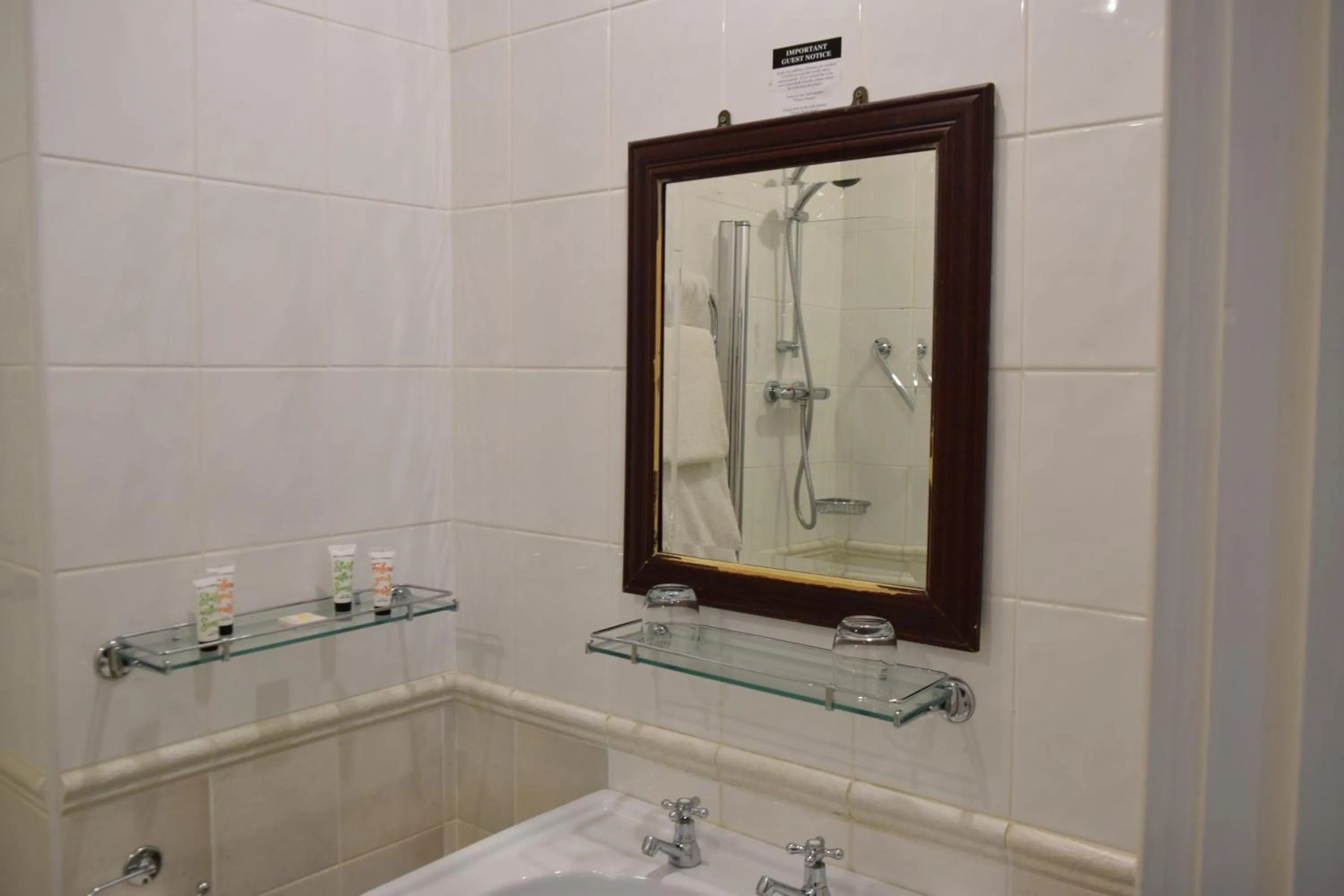 Bathroom in Noel Arms - "A Bespoke Hotel"