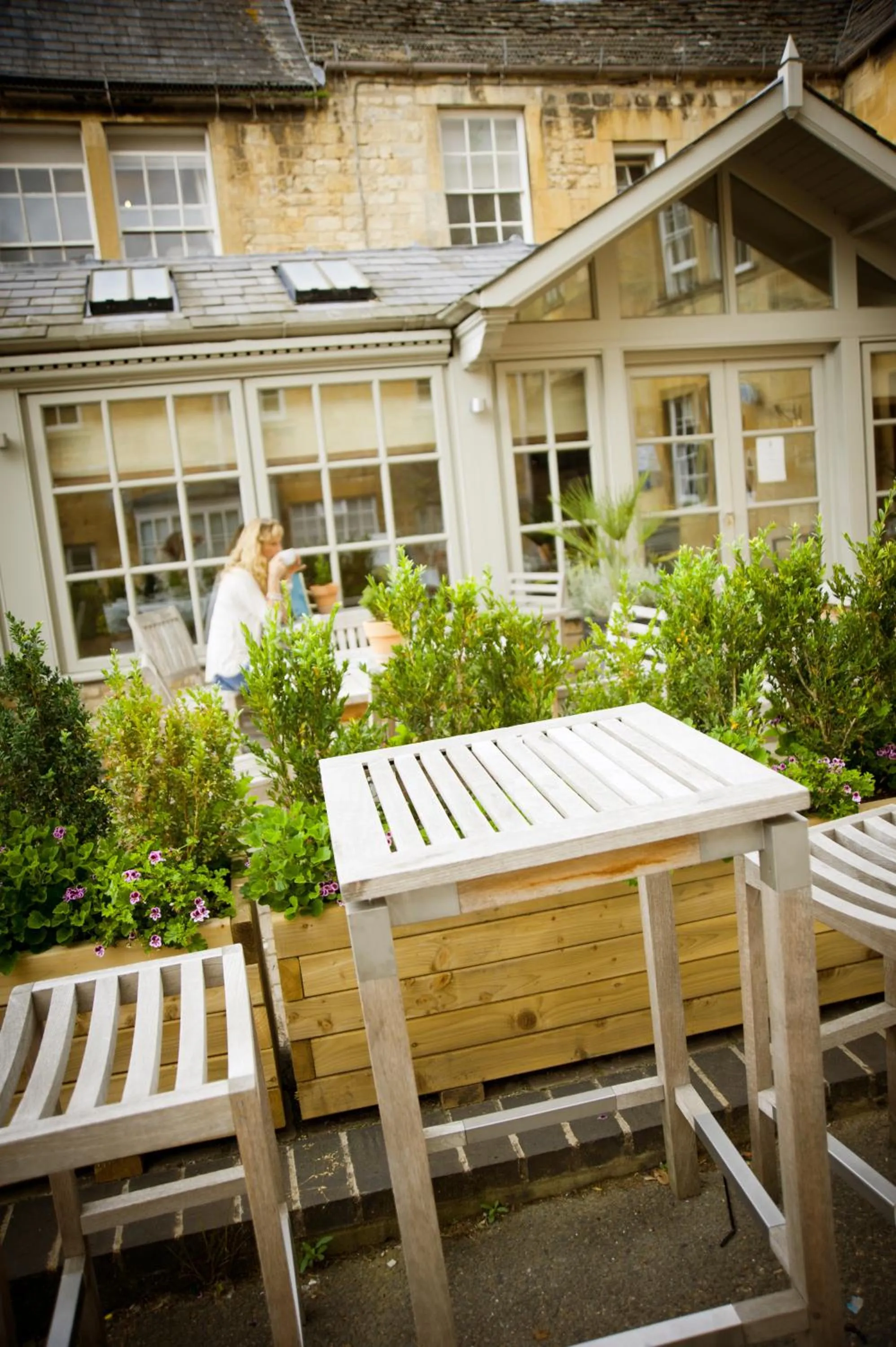 Patio in Noel Arms - "A Bespoke Hotel"