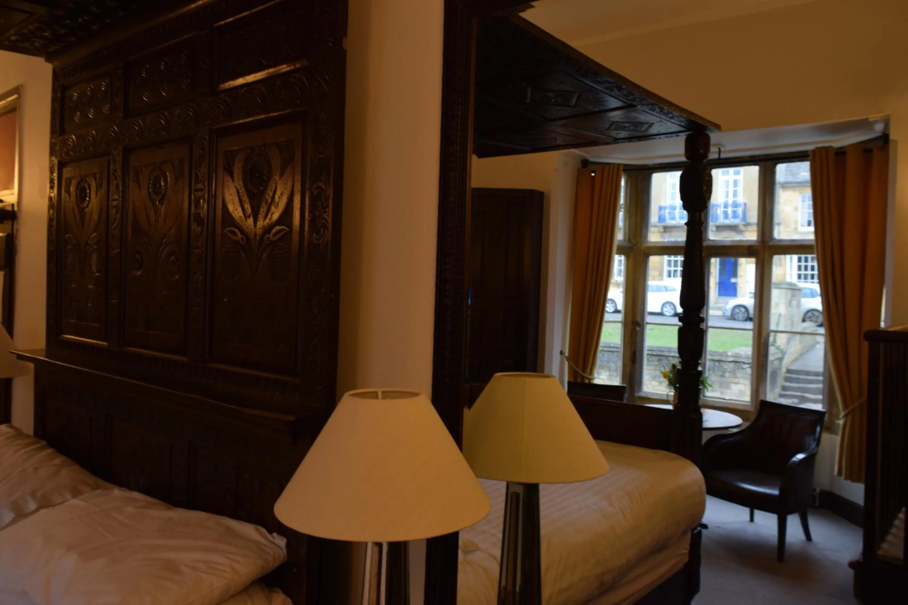 Bed in Noel Arms - "A Bespoke Hotel"