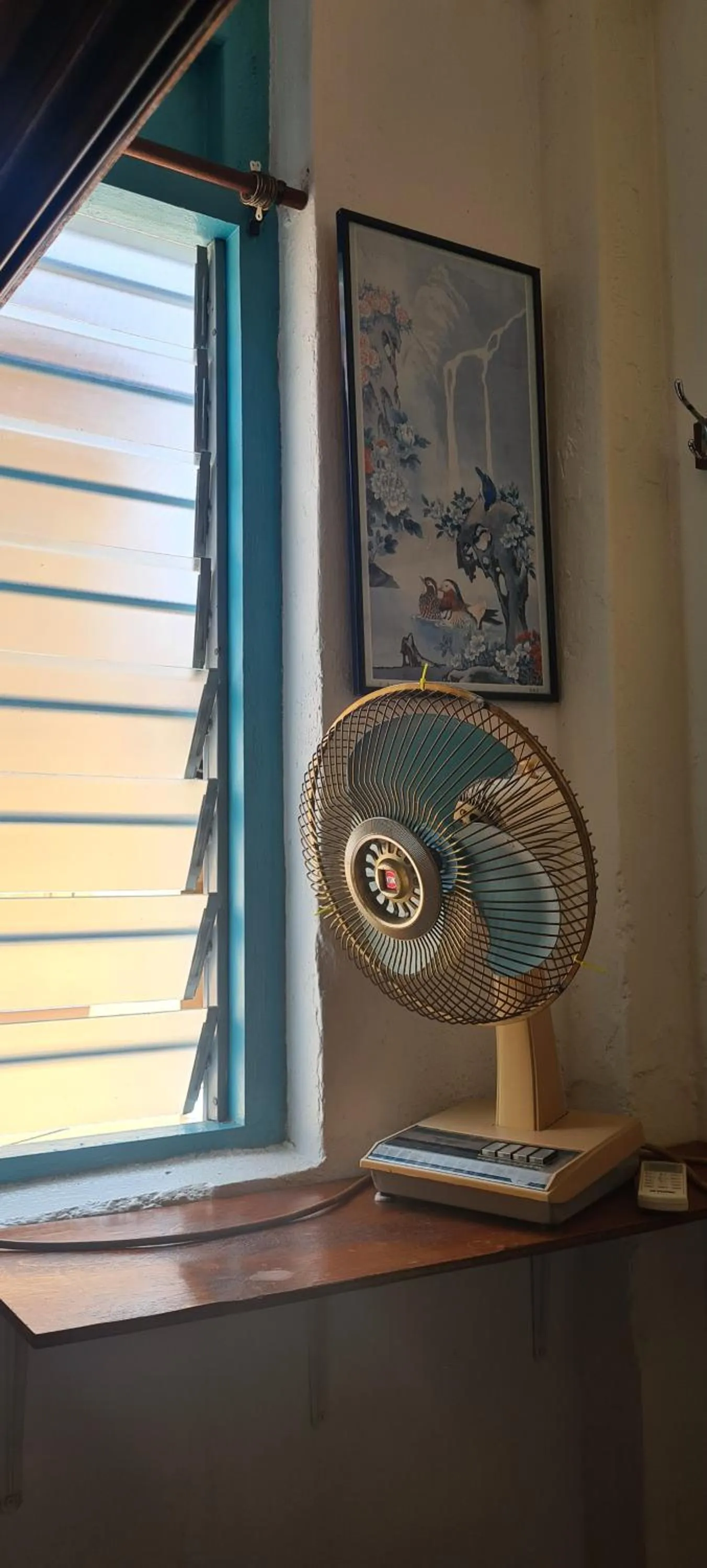 fireplace in Sojourn Beds & Cafe