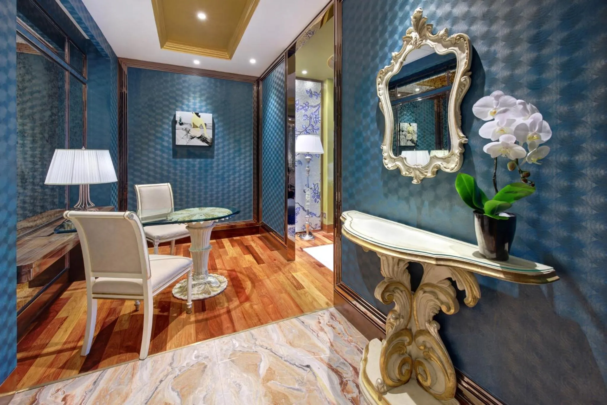 Seating area in The Reverie Saigon