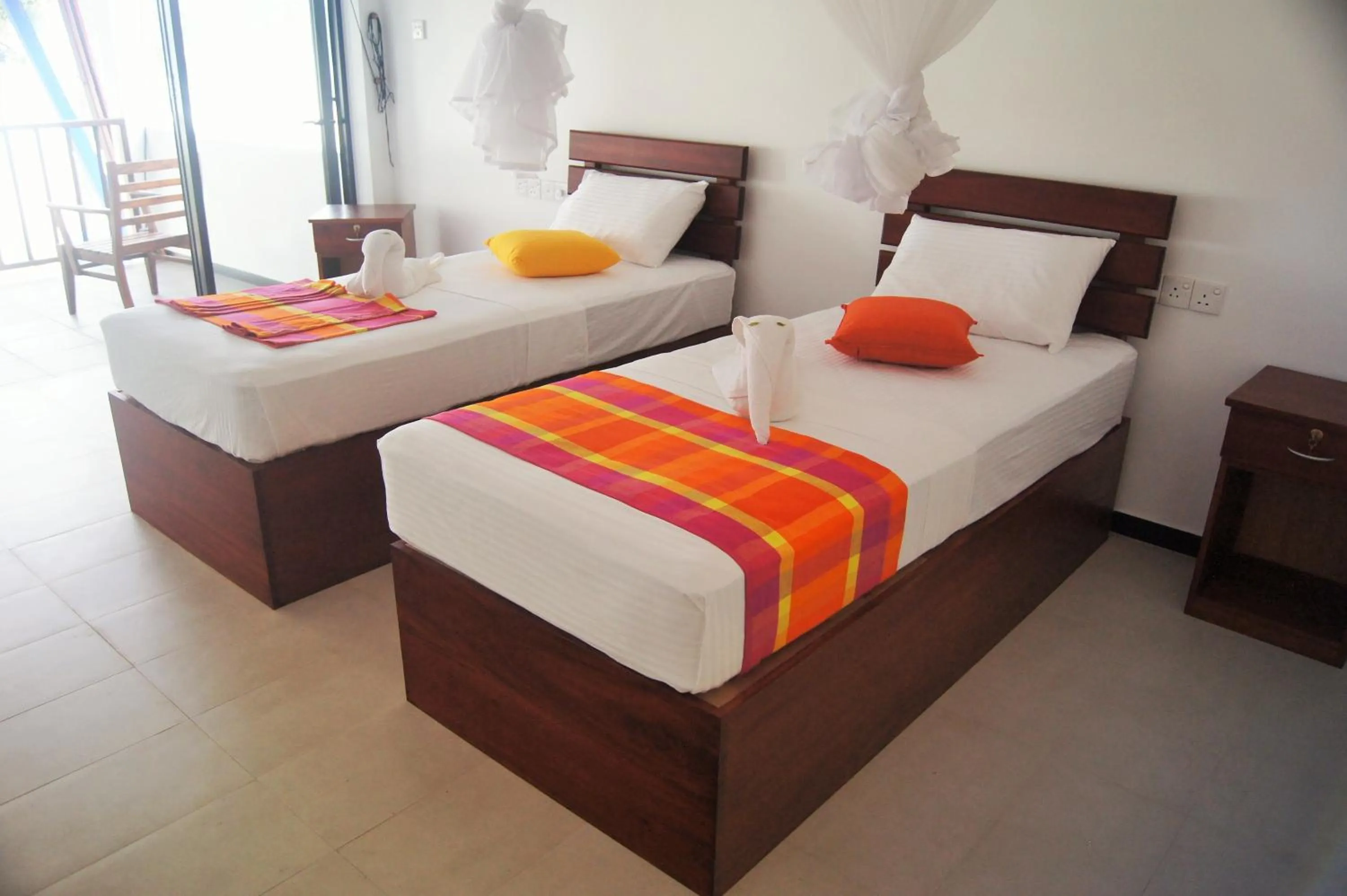 Bed in Wellé Wadiya Beach Villa