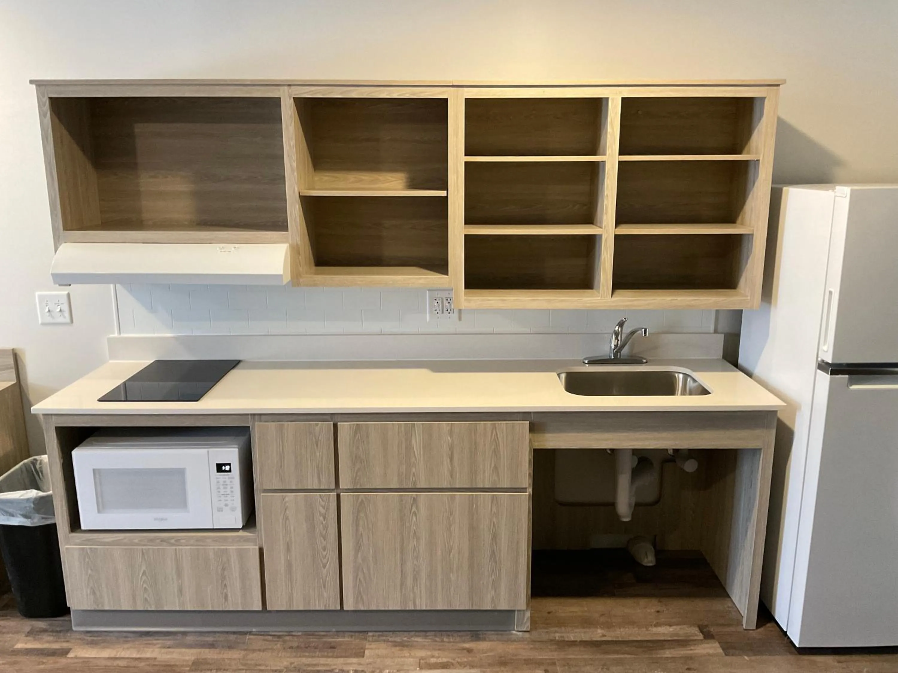 kitchen in WoodSpring Suites Winston-Salem near Hanes Mall