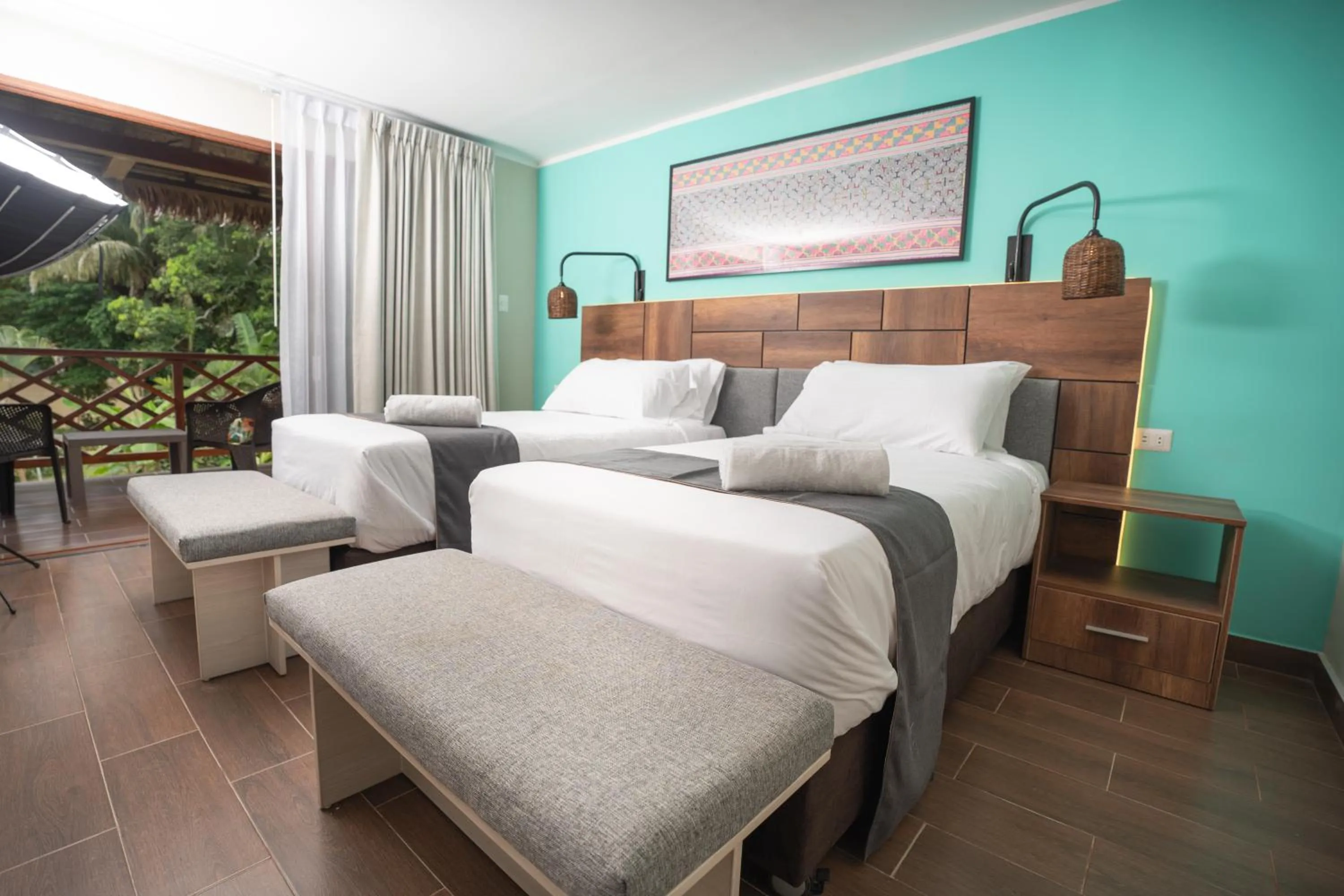 Bed in IKAM Riverview Amazon Lodge - Asociado Casa Andina