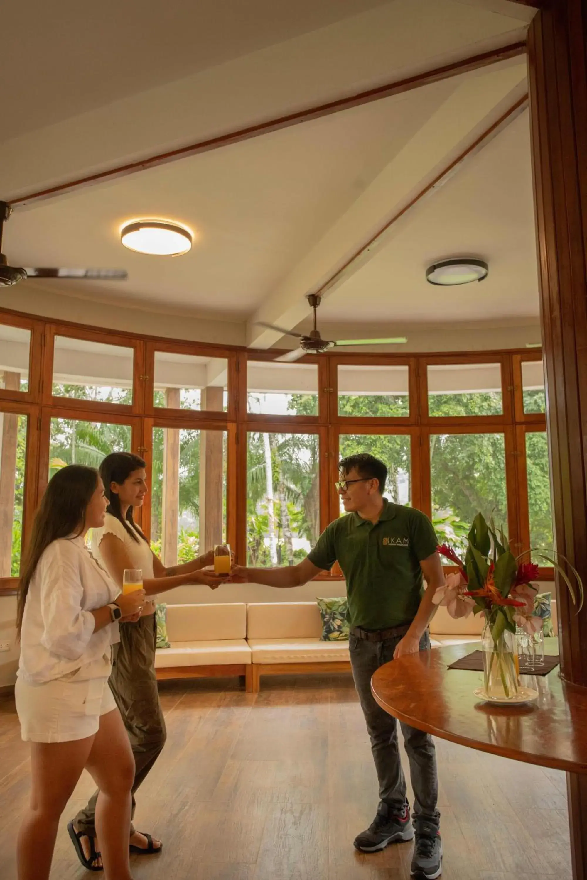 Lobby or reception in IKAM Riverview Amazon Lodge - Asociado Casa Andina Lobby or reception in IKAM Riverview Amazon Lodge - Asociado Casa Andina