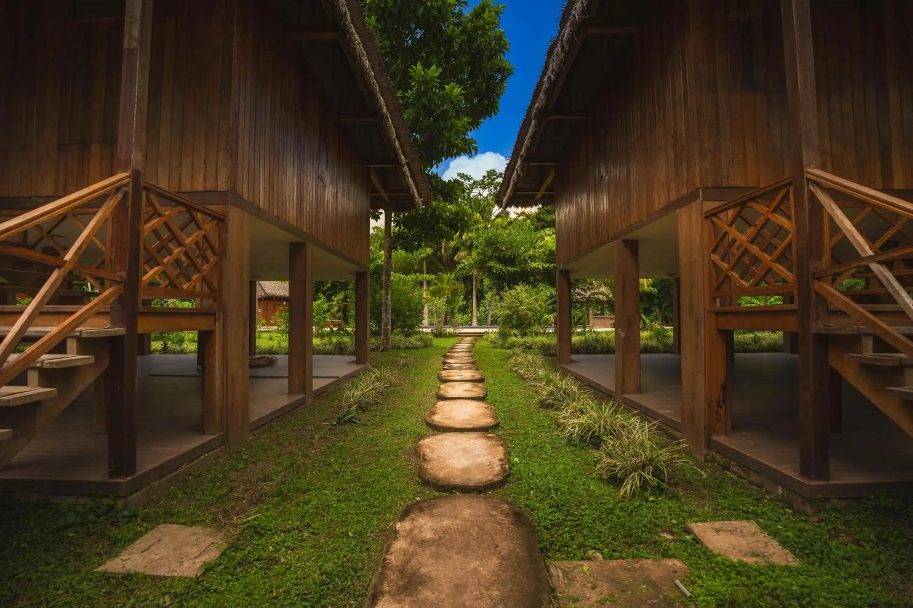 Garden view in IKAM Riverview Amazon Lodge - Asociado Casa Andina Garden view in IKAM Riverview Amazon Lodge - Asociado Casa Andina