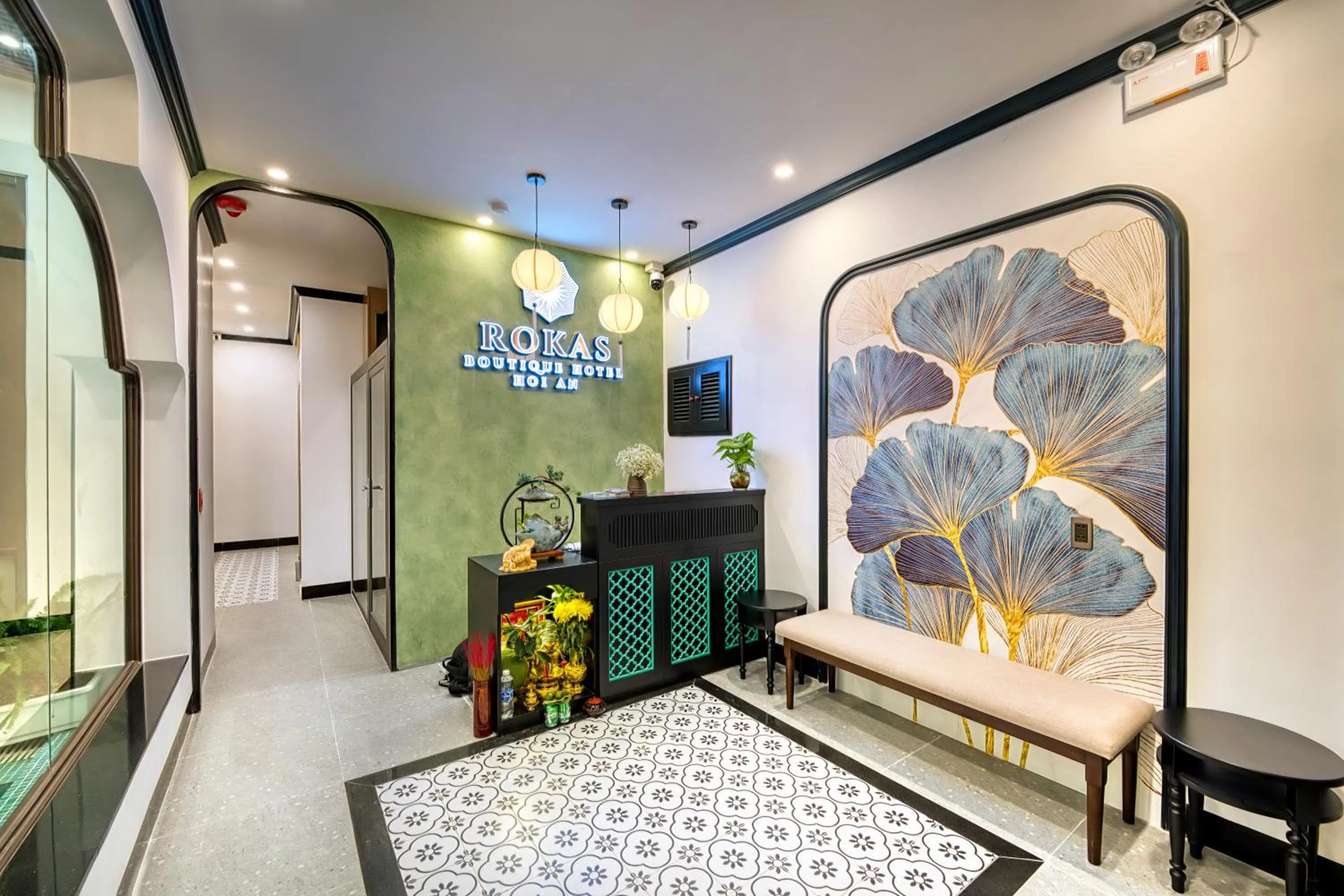 Lobby or reception, Bed in Rokas Hoi An Boutique Hotel