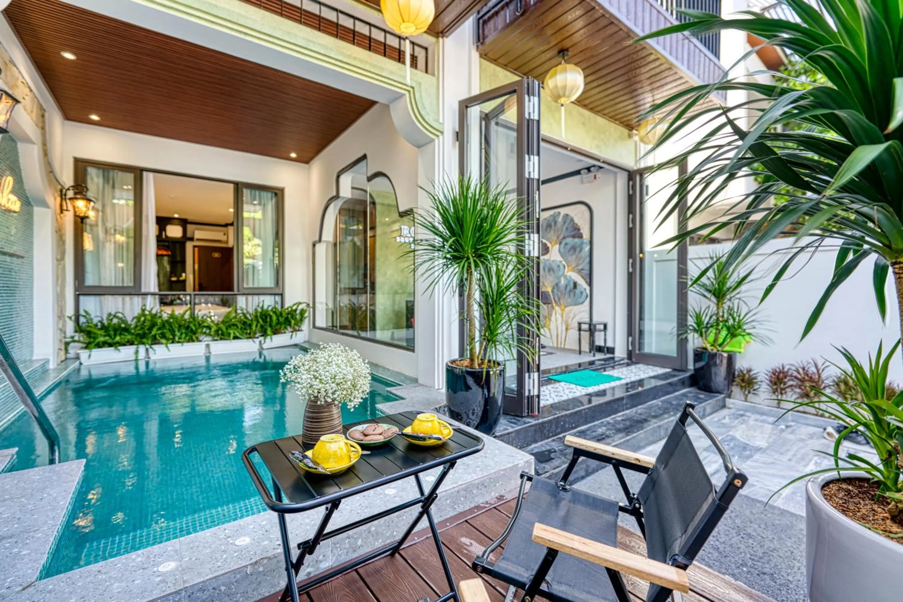 Garden view in Rokas Hoi An Boutique Hotel