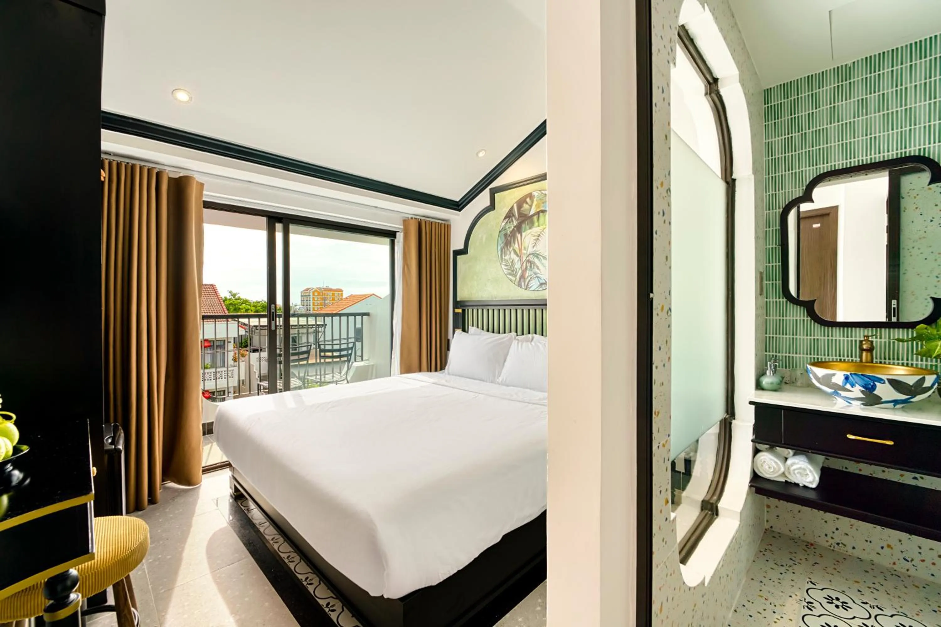 Bed in Rokas Hoi An Boutique Hotel