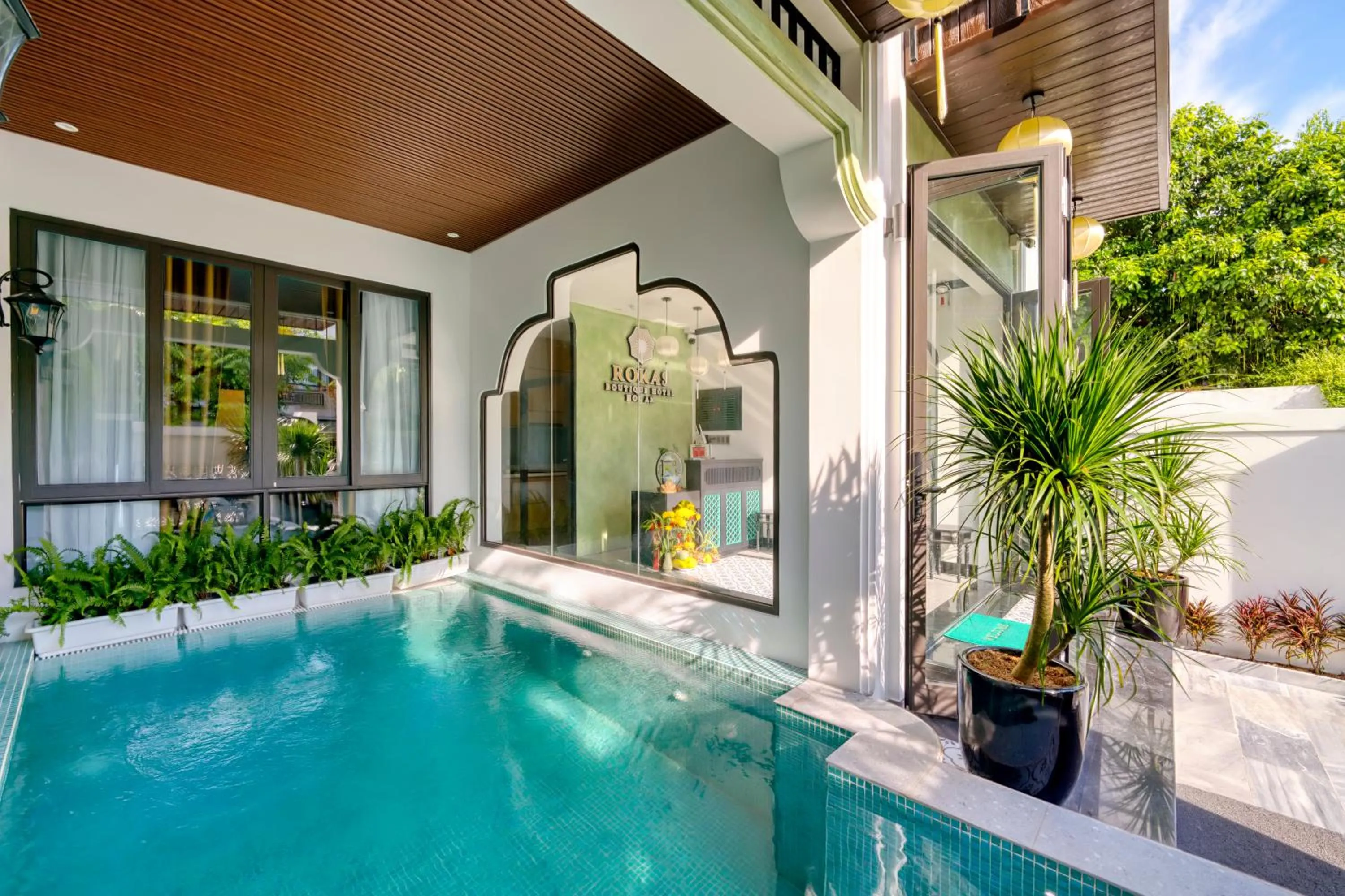 Garden view in Rokas Hoi An Boutique Hotel