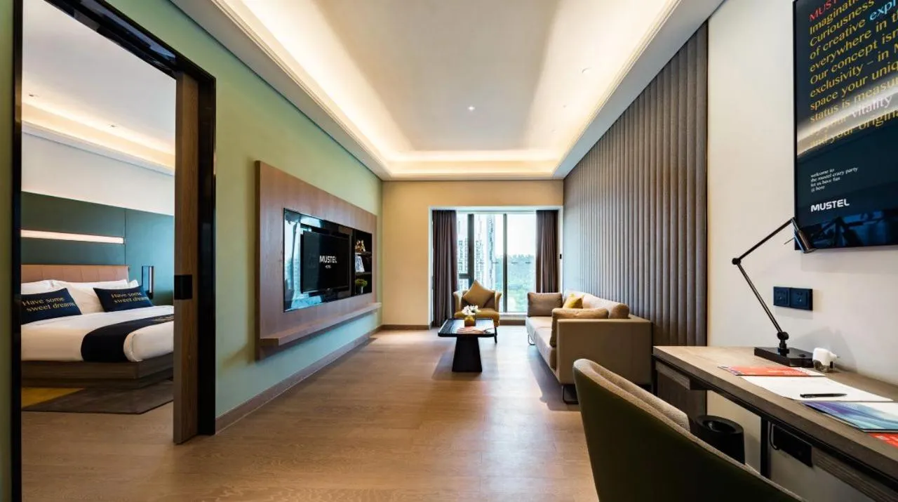 Photo of the whole room, Bed in MUSTEL Hotel Guangzhou Nansha