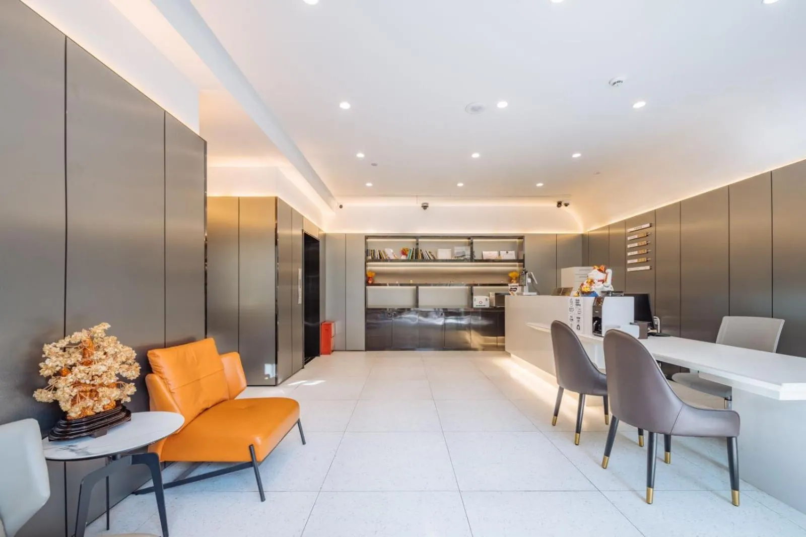 Living room in Ketangxuan Hotel -Shanghai Railway Station Baoshan Road Subway Station