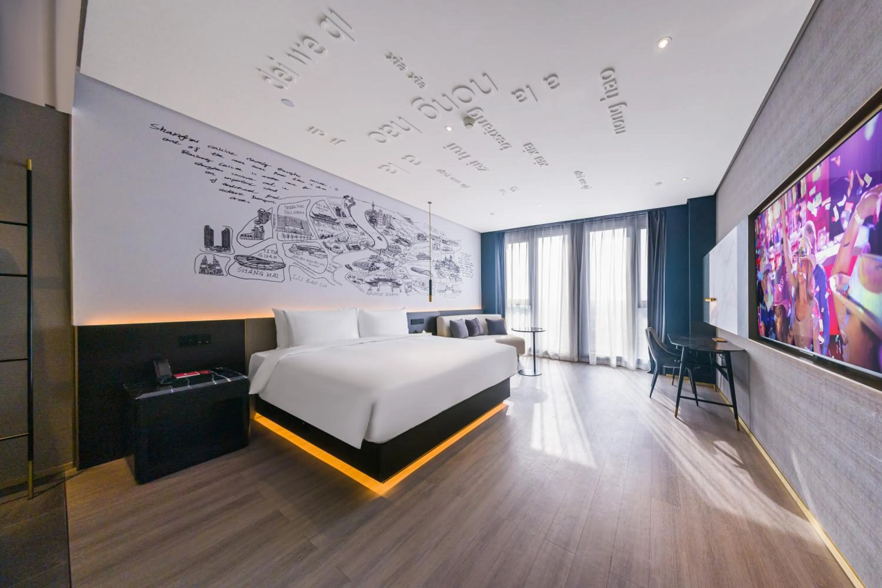 Photo of the whole room, Bed in Shanghai Lianhang Road Pujiang Town CitiGO Hotel