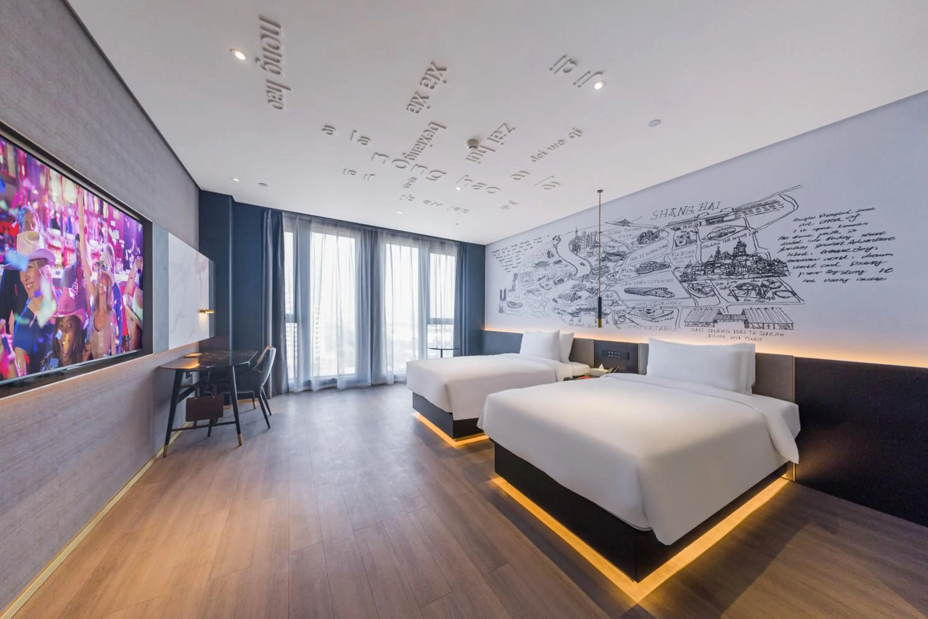 Photo of the whole room, Bed in Shanghai Lianhang Road Pujiang Town CitiGO Hotel