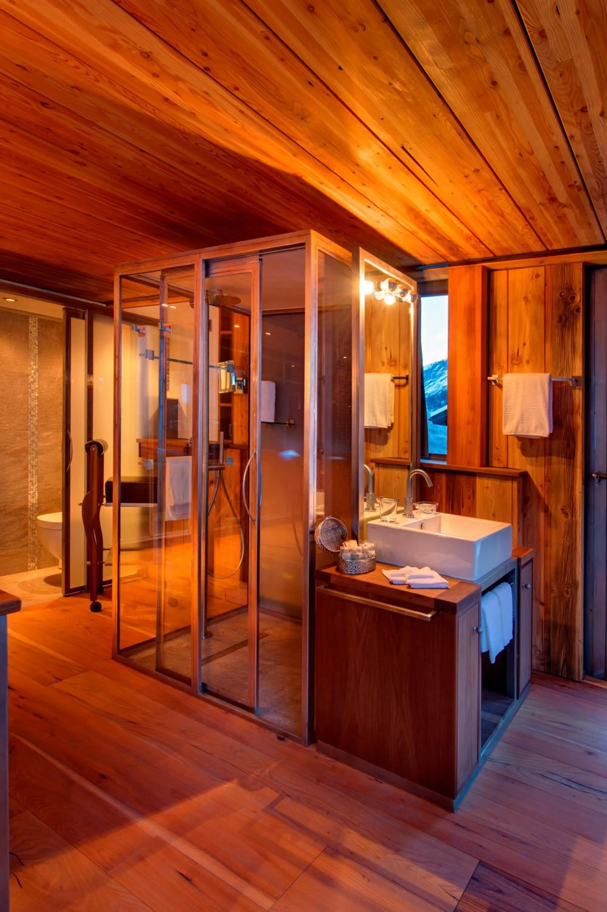 Bathroom in Luxury Chalet by Heinz Julen