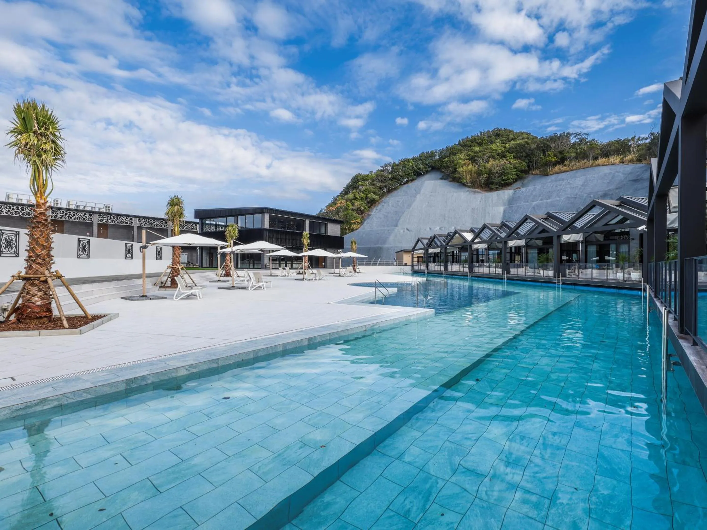 Pool view in FIVE SPRING RESORT THE SHIRAHAMA