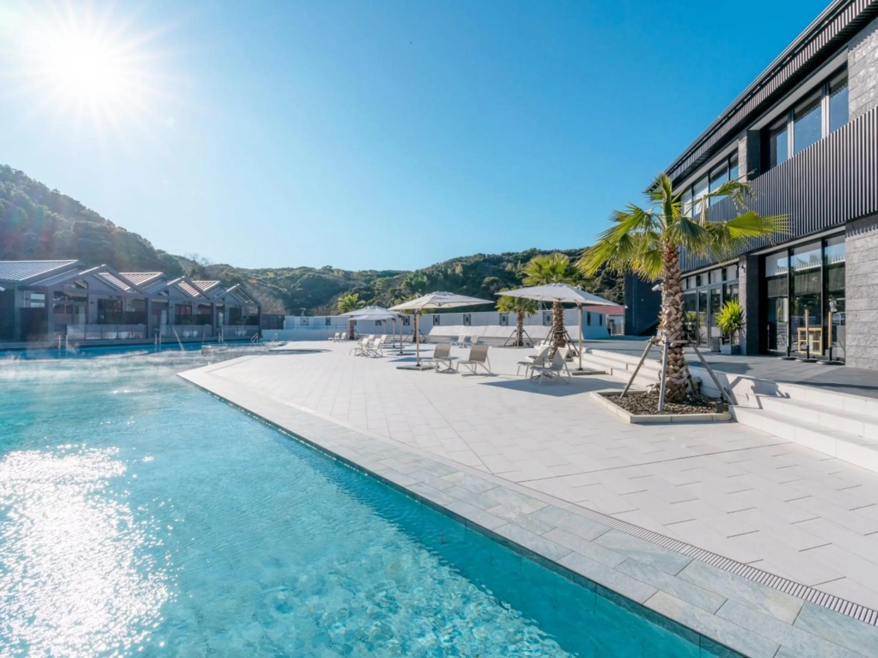 Pool view in FIVE SPRING RESORT THE SHIRAHAMA