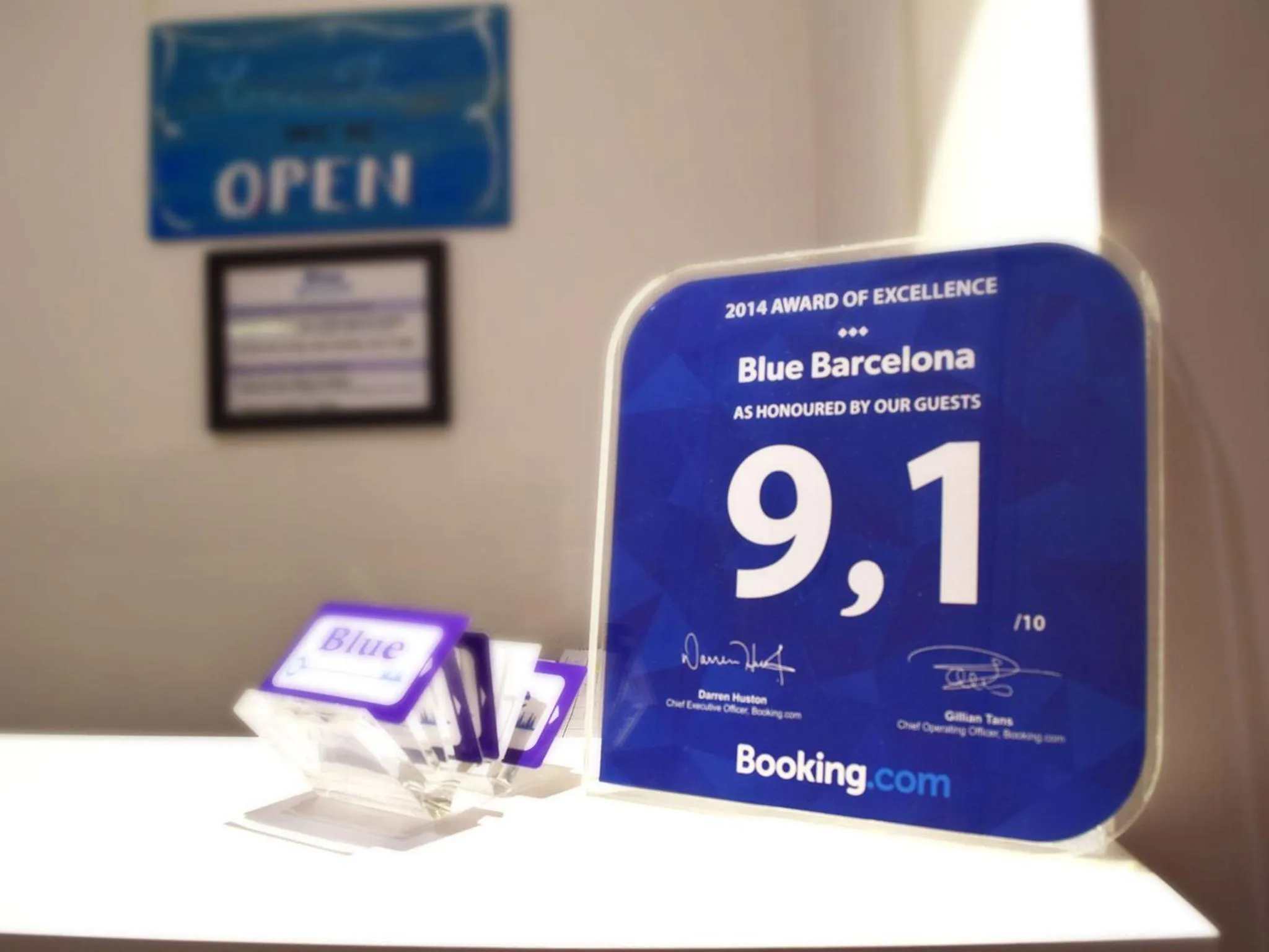 Logo/Certificate/Sign in Blue Barcelona