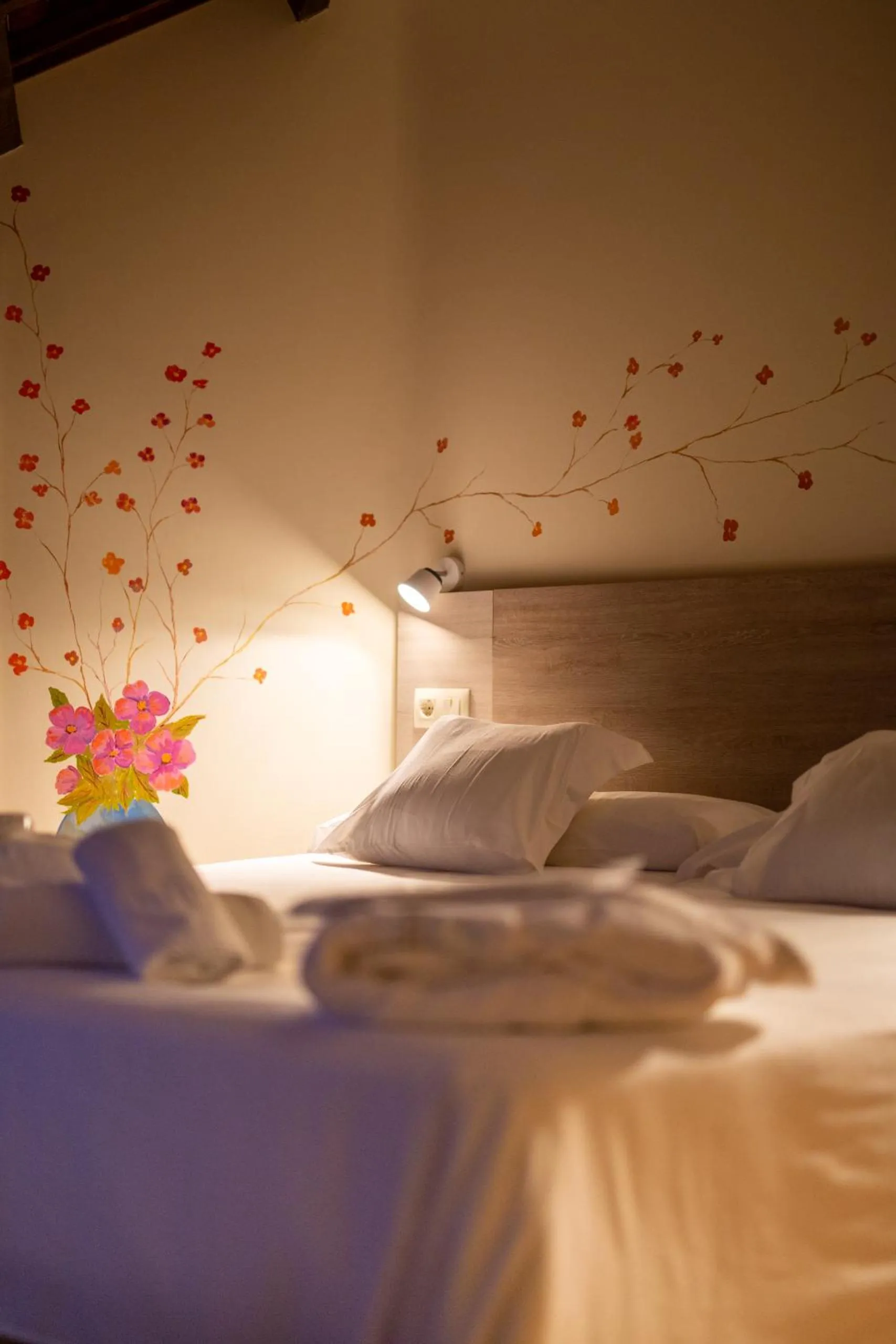 Bed in Hotel Balneario Río Pambre