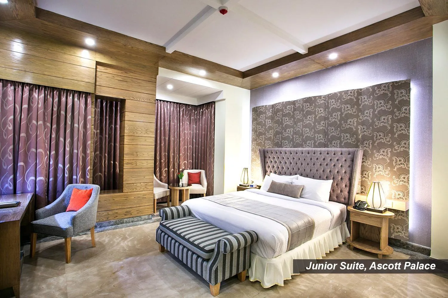 Photo of the whole room, Bed in Ascott Palace Dhaka