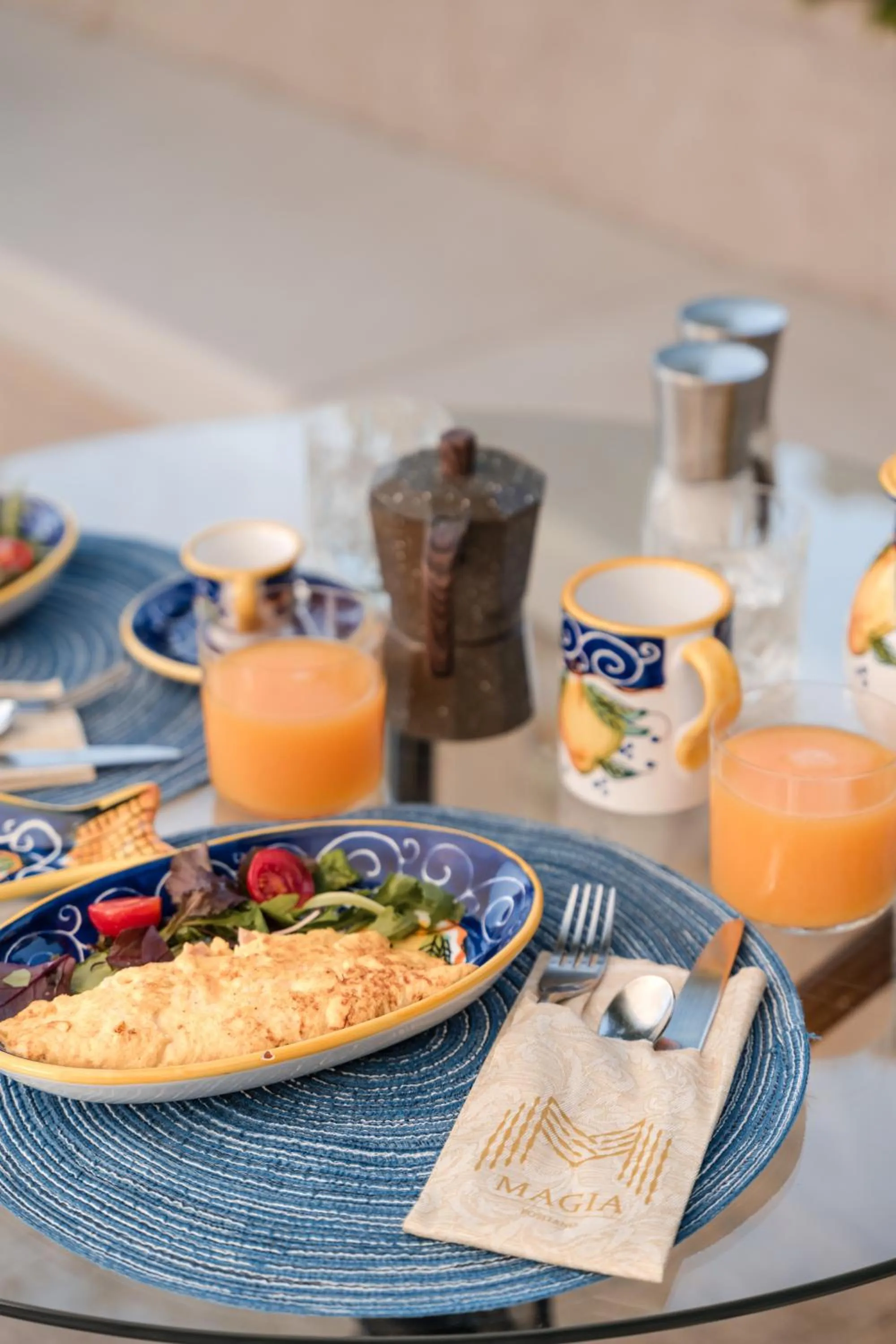 Food and drinks in Villa Magia