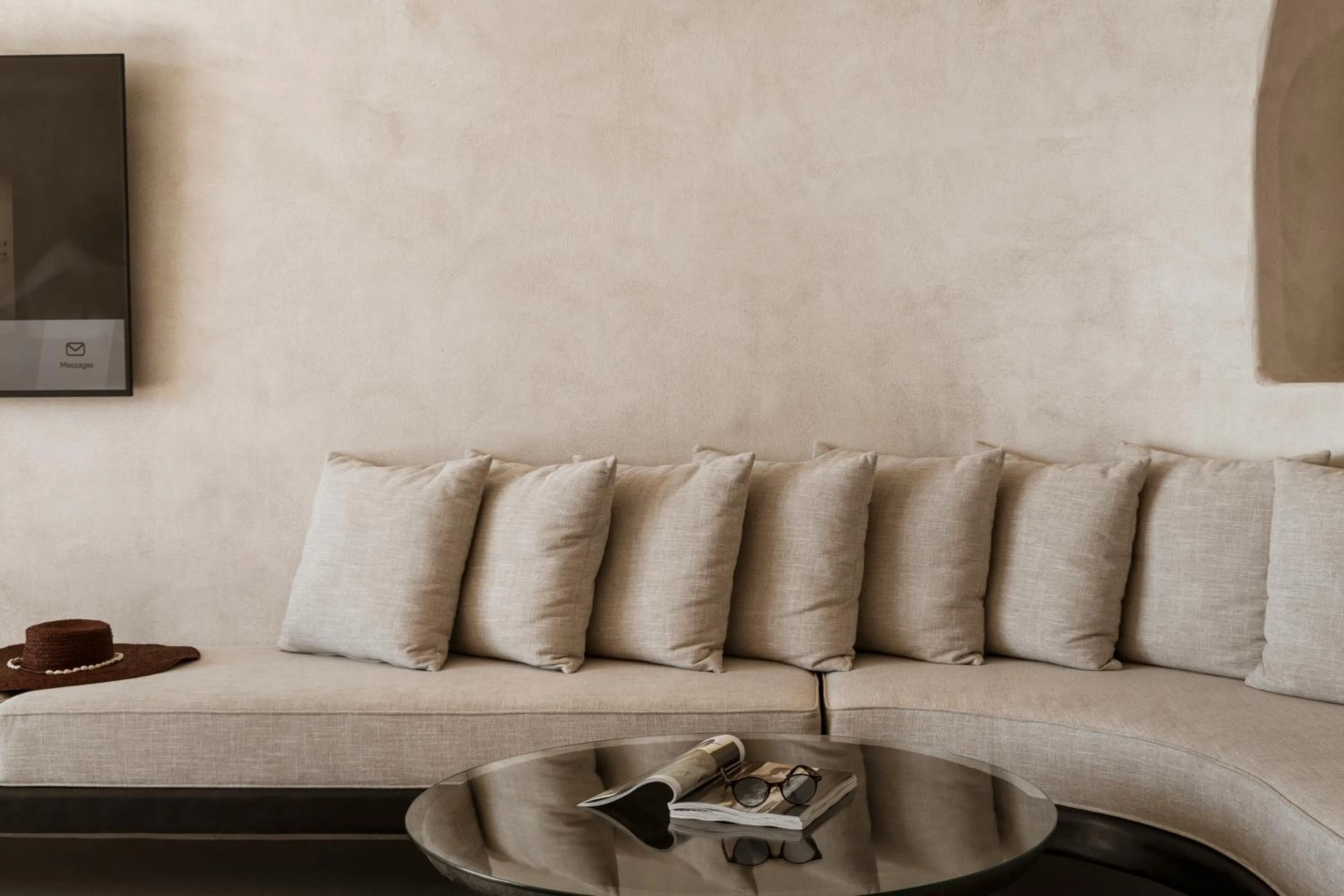 Seating area in One of One Hotel