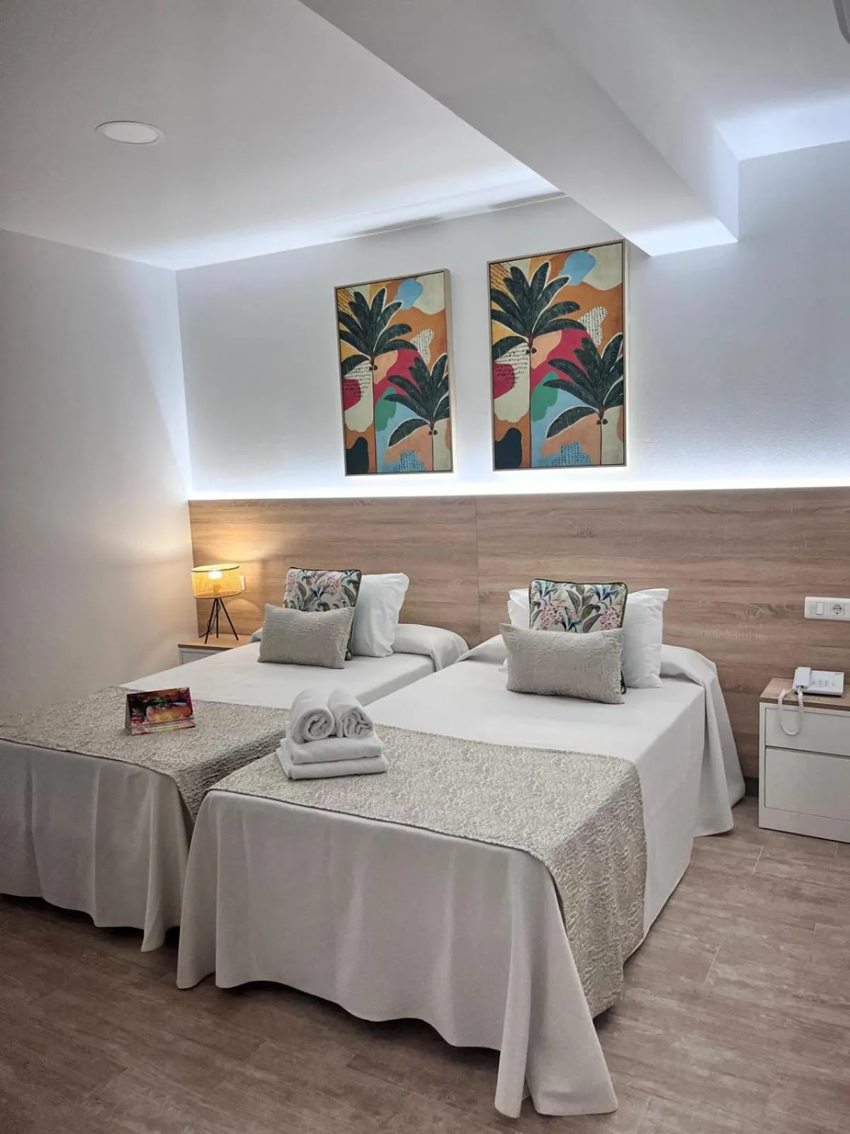 Bed in Hotel Romerito