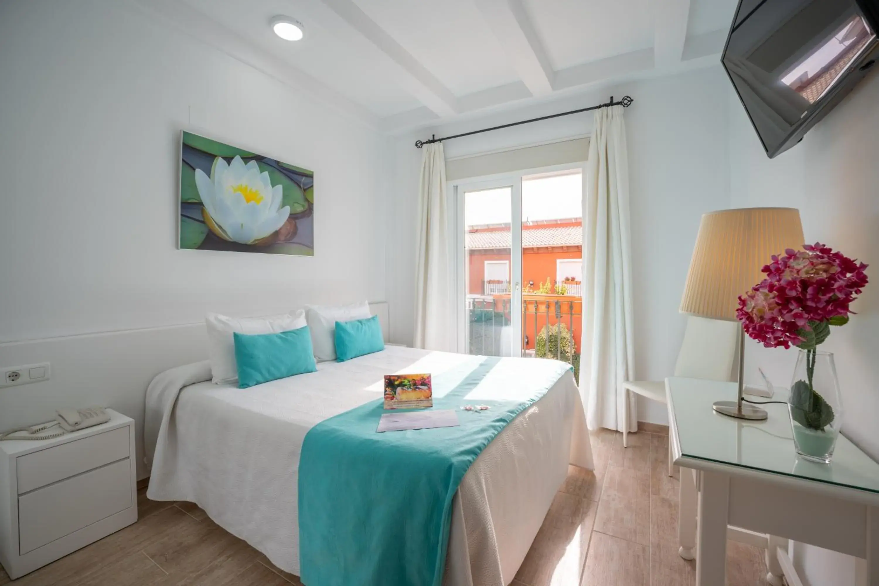 Bed in Hotel Romerito Bed in Hotel Romerito