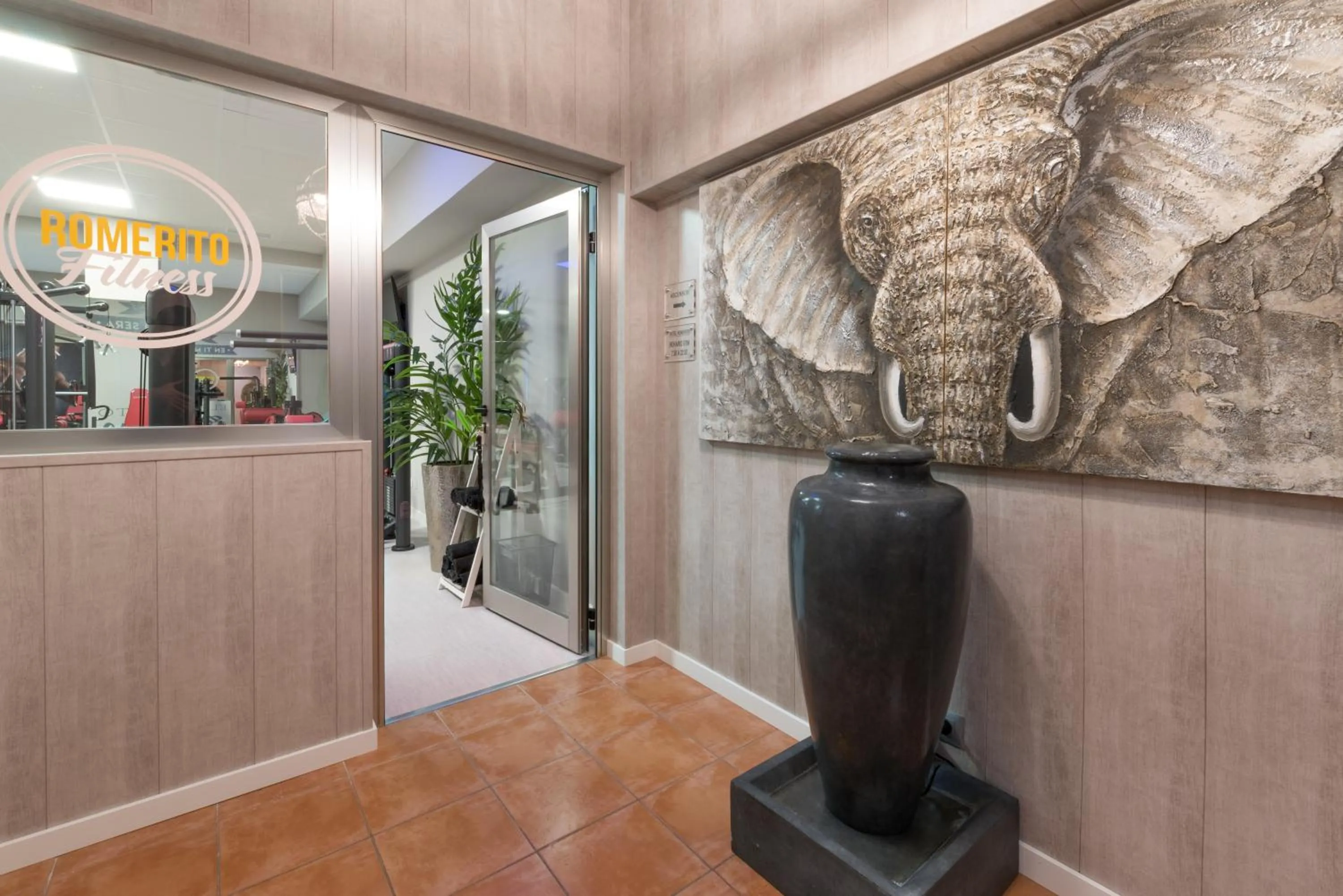 Property logo or sign in Hotel Romerito