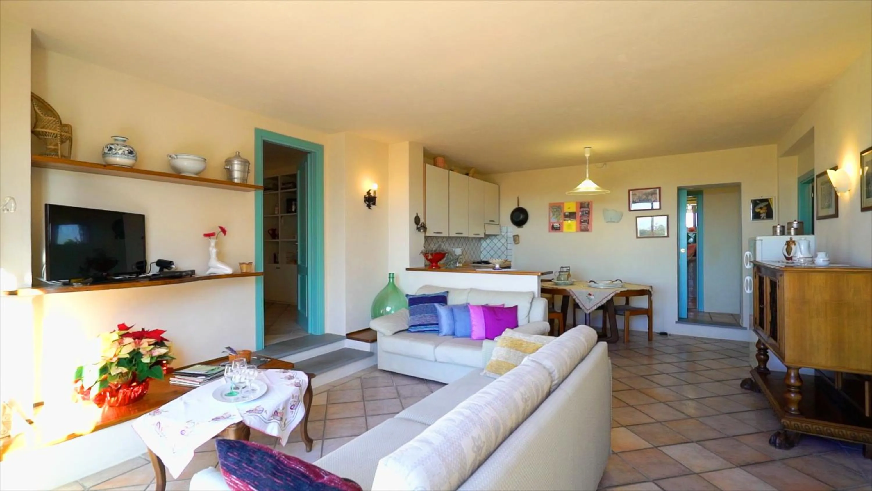 Living room in Villa Il Borraccio - Apartments Azalea and Begonia