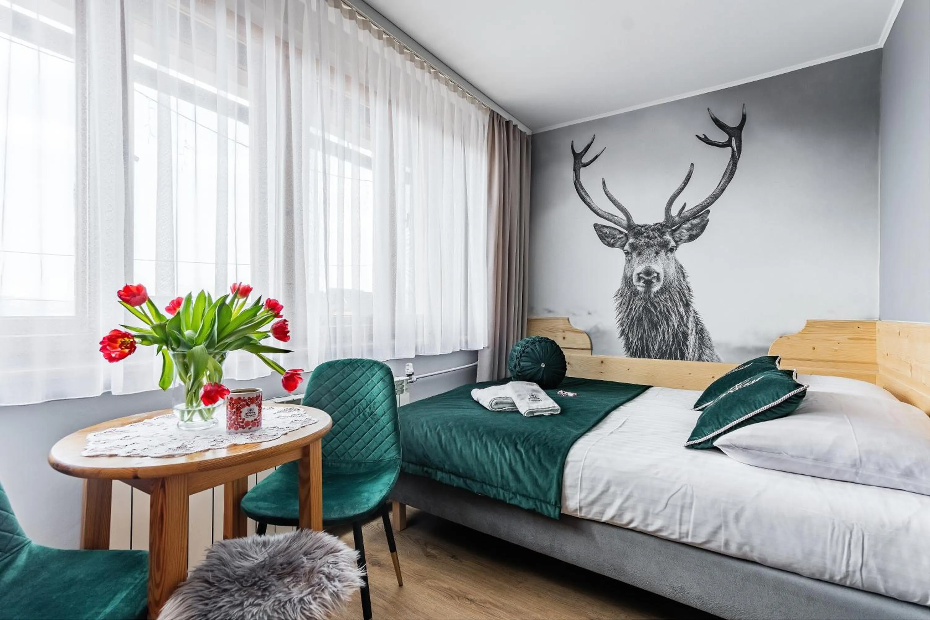 Bed in Pokoje Gościnne U Małgorzaty Jacuzzi & Sauna