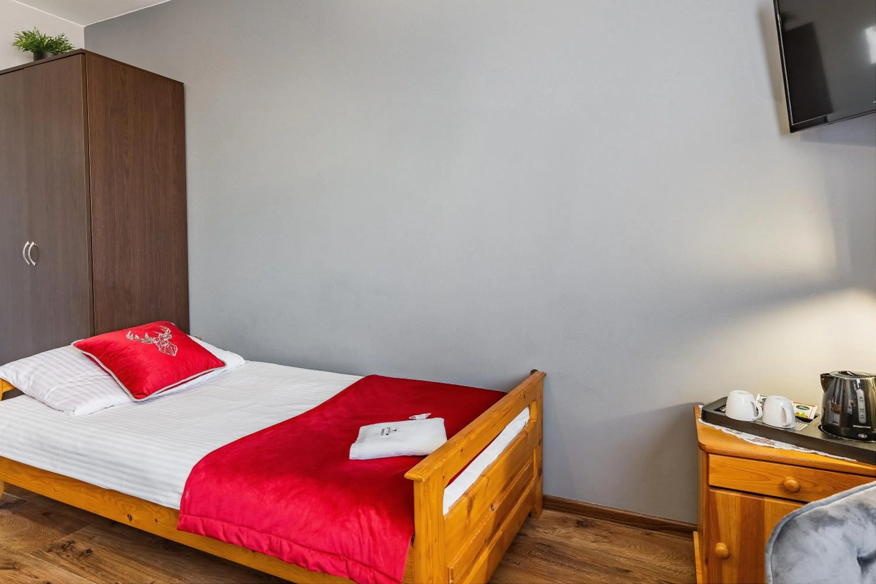 Bed in Pokoje Gościnne U Małgorzaty Jacuzzi & Sauna